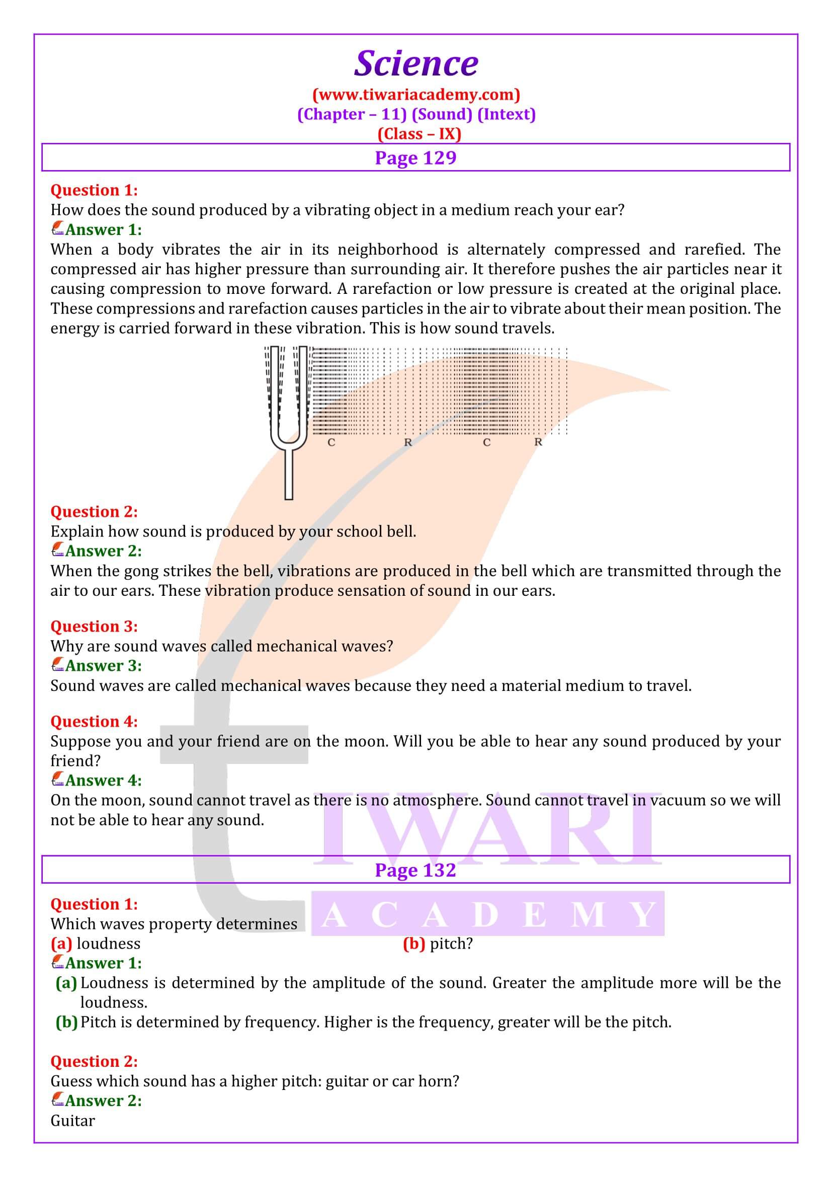 NCERT Solutions for Class 9 Science Chapter 11 Intext Questions
