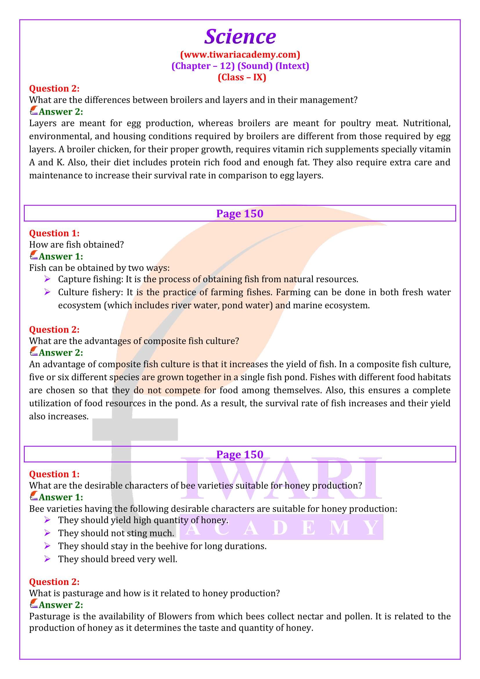 NCERT Solutions for Class 9 Science Chapter 12 Guide