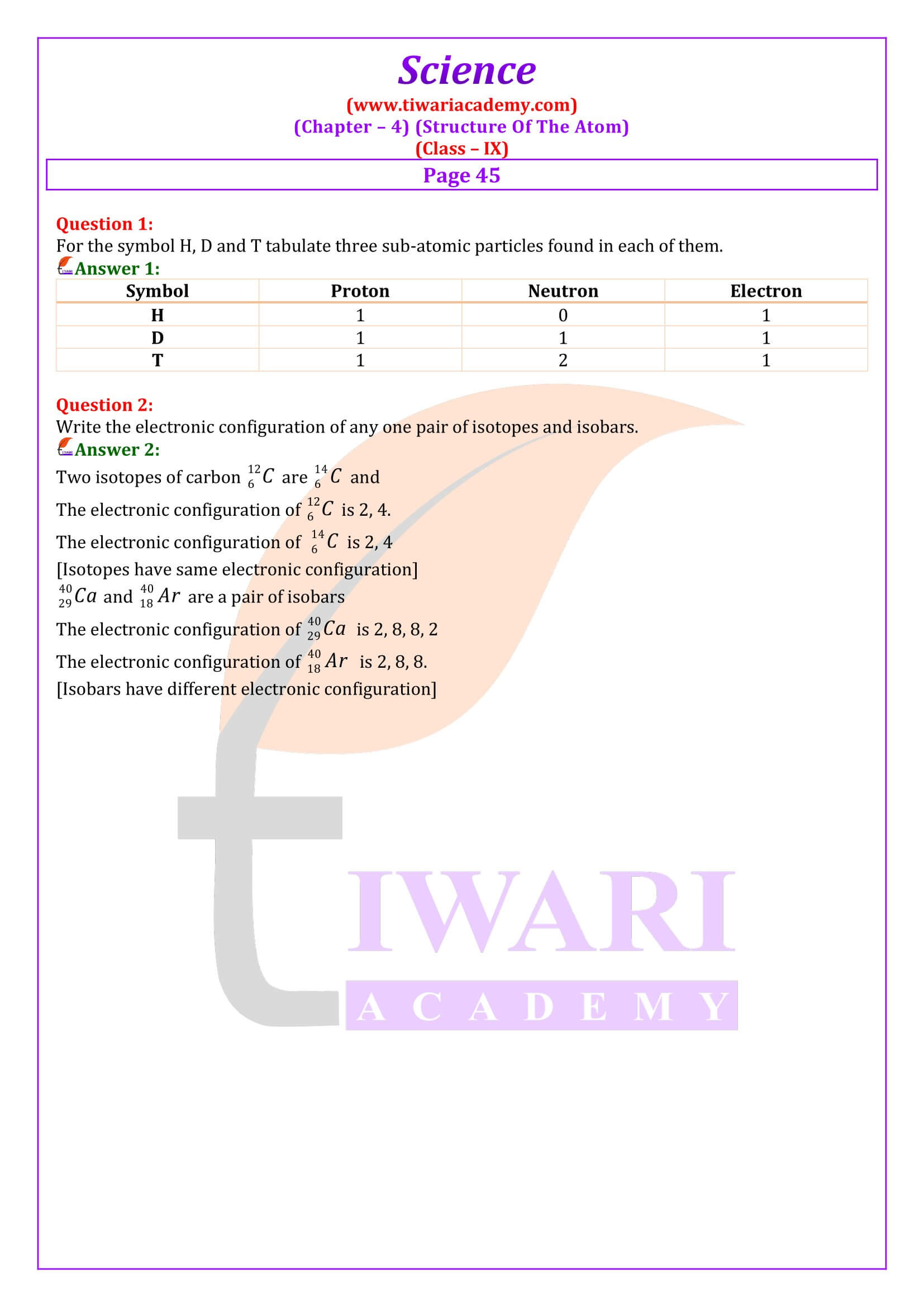 Class 9 Science Chapter 4 Answers guide