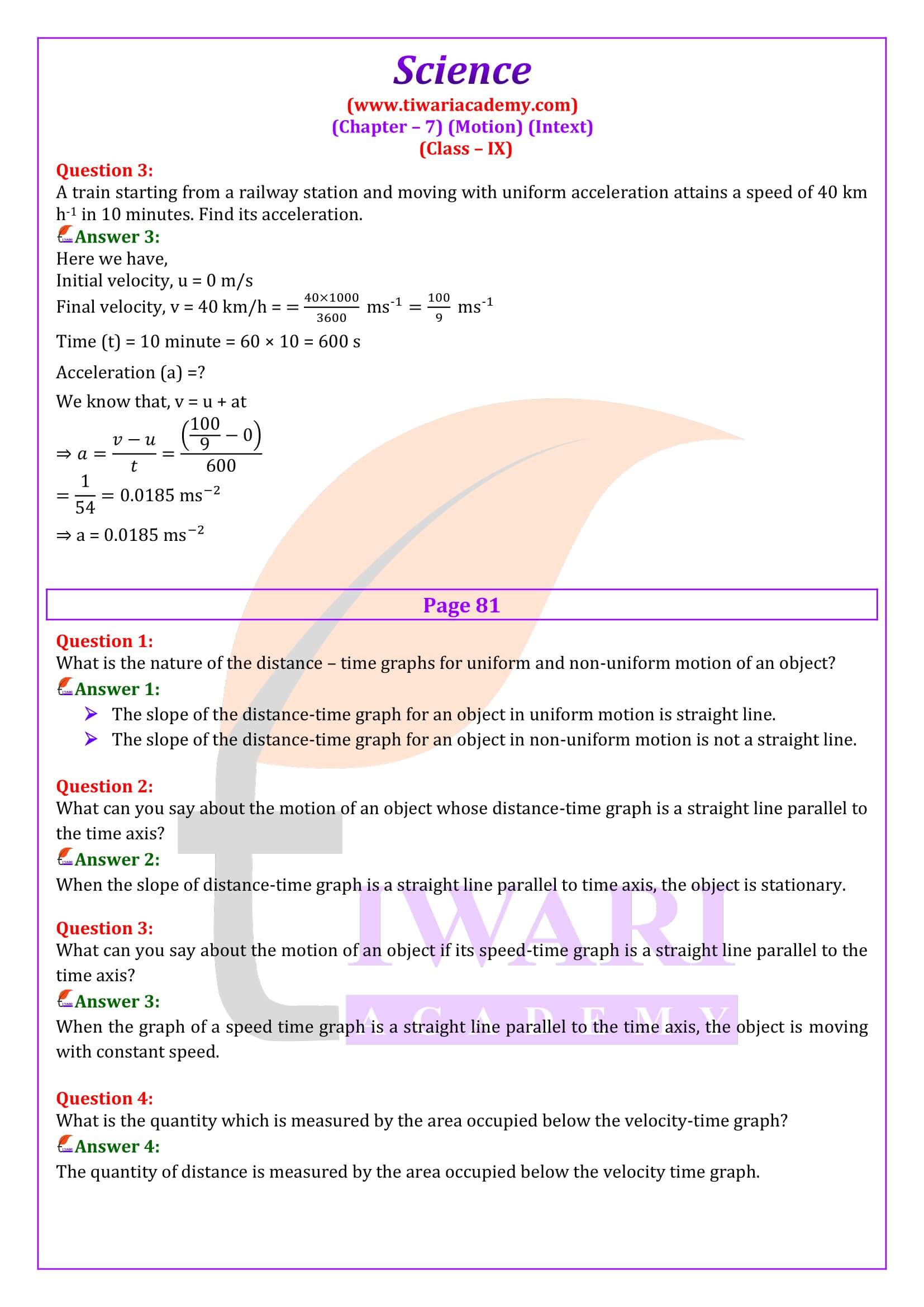 Class 9 Science Chapter 7