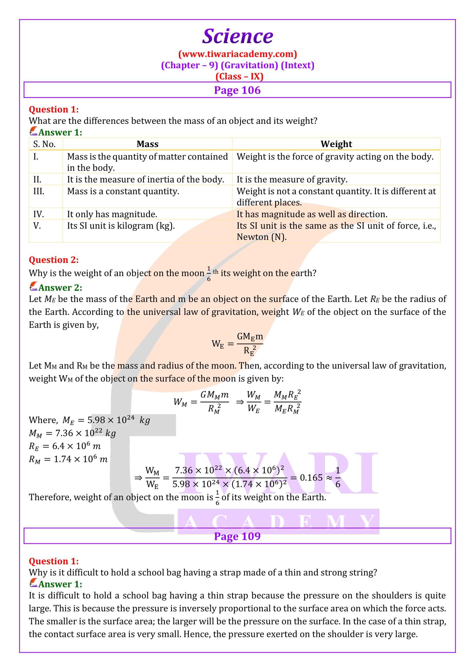 Class 9 Science Chapter 9