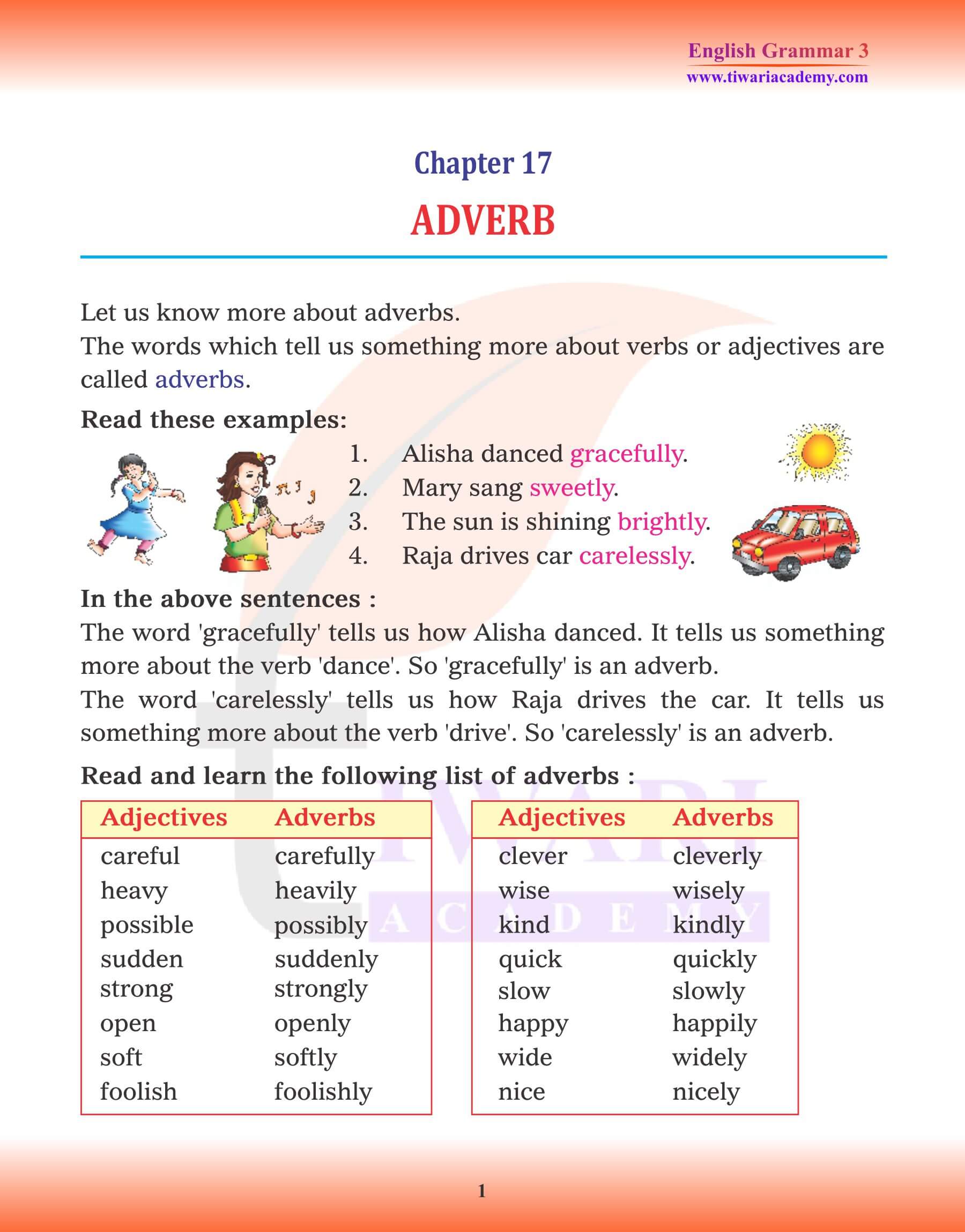 Class 3 English Grammar Chapter 17