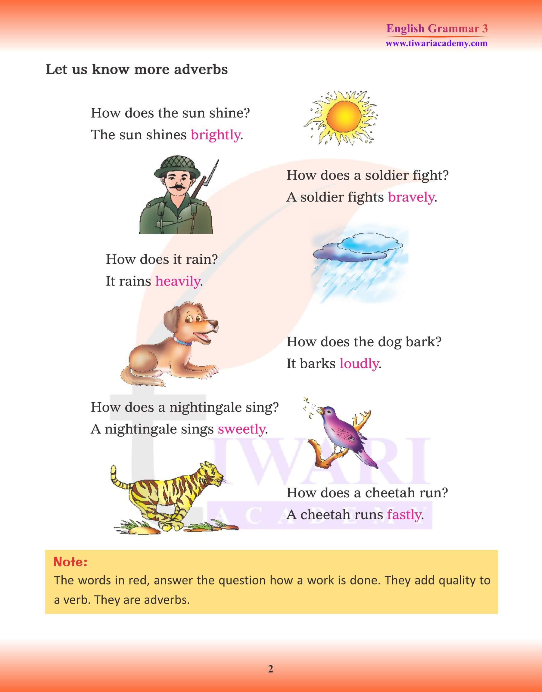 Class 3 English Grammar Adverb