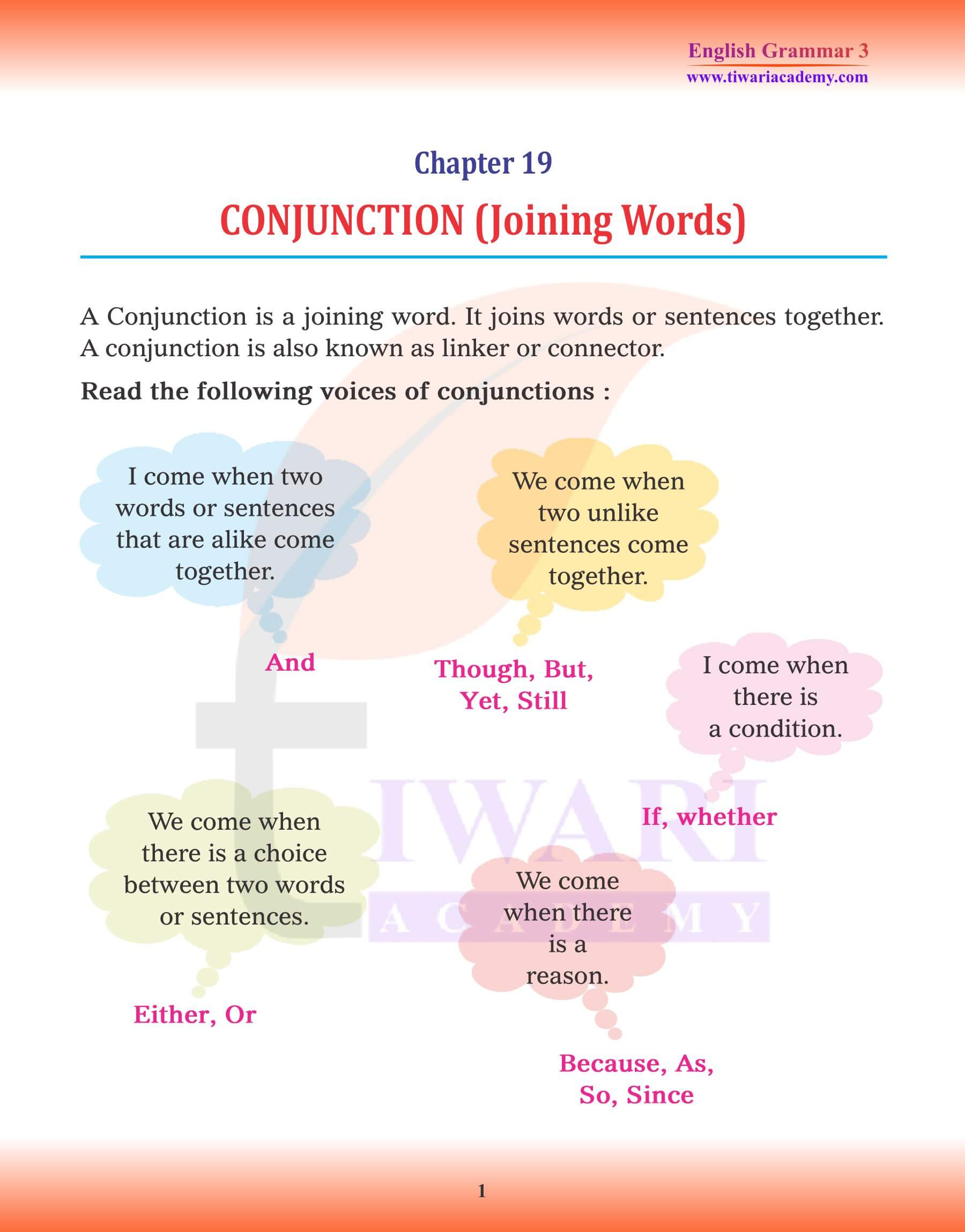 Class 3 English Grammar Chapter 19