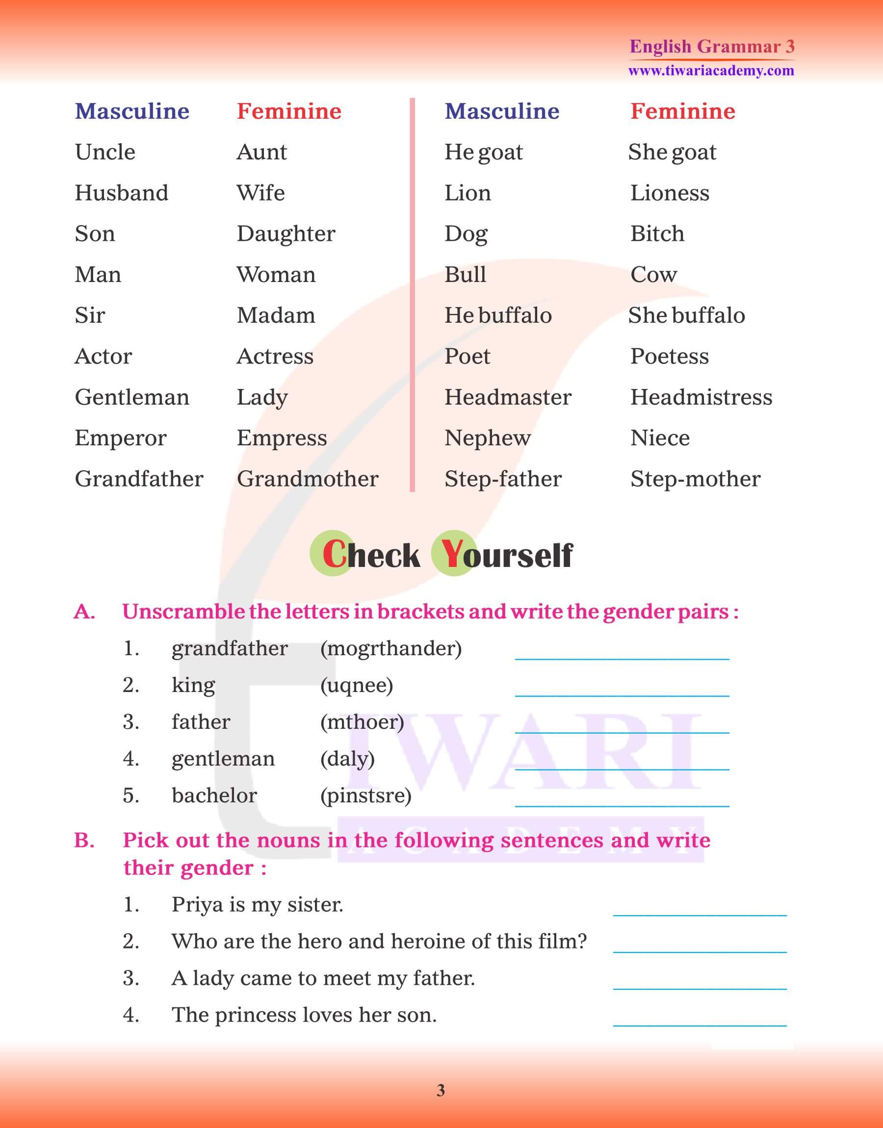 English Grammar Chapter 6 Noun Gender