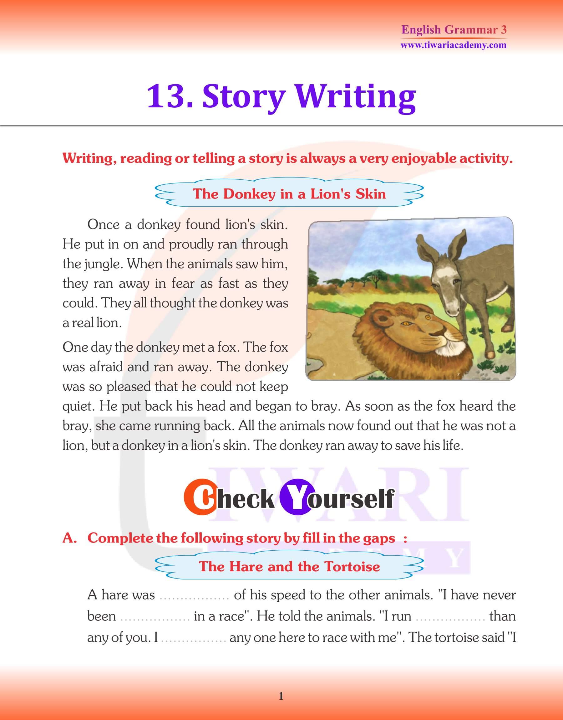 English Grammar for Grade 3 Chapter 13 Simple Present Tense - Negative