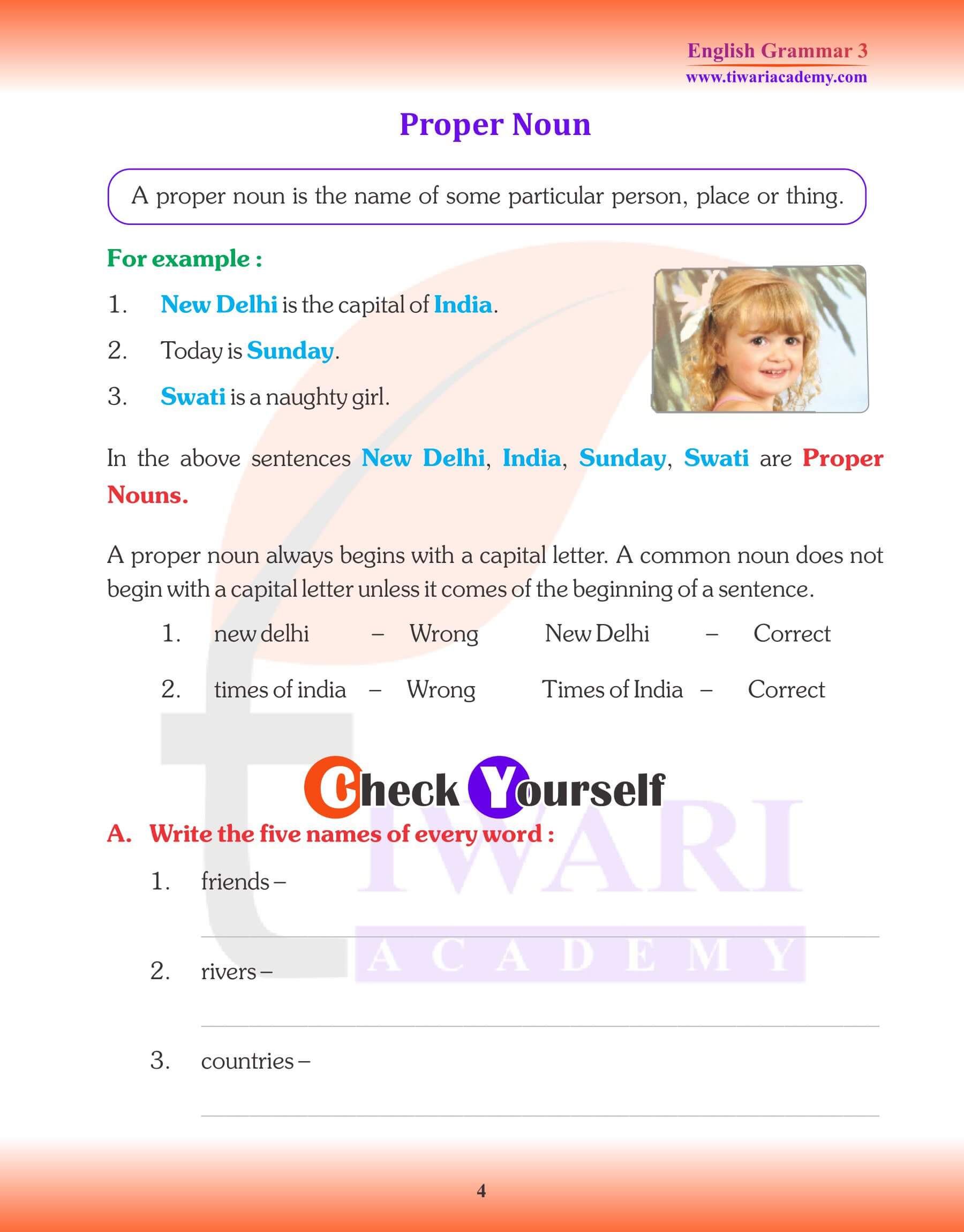 Grammar for Grade 3 Chapter 5 Noun