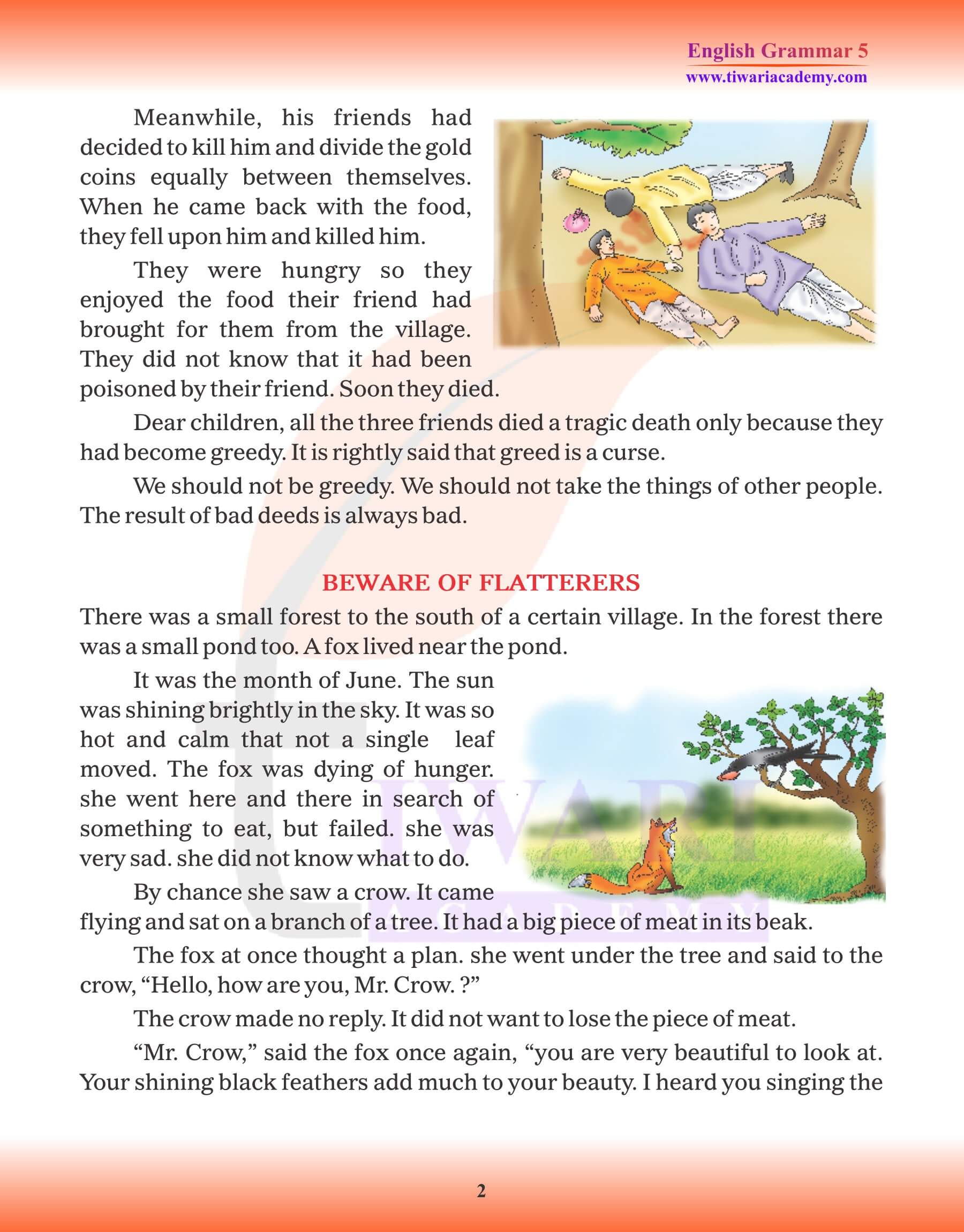 Class 5 English Grammar Story Writing