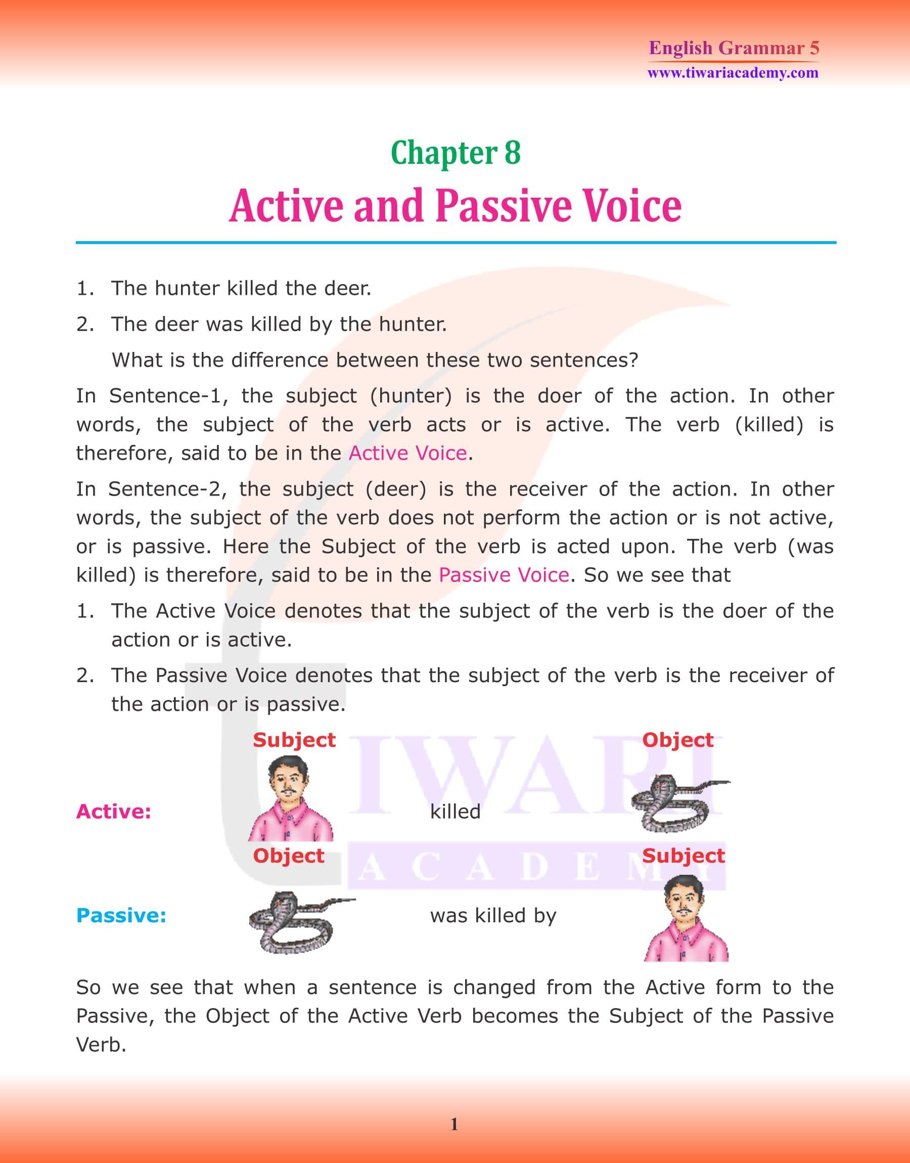 Passive Voice online exercise for IX Junior High School