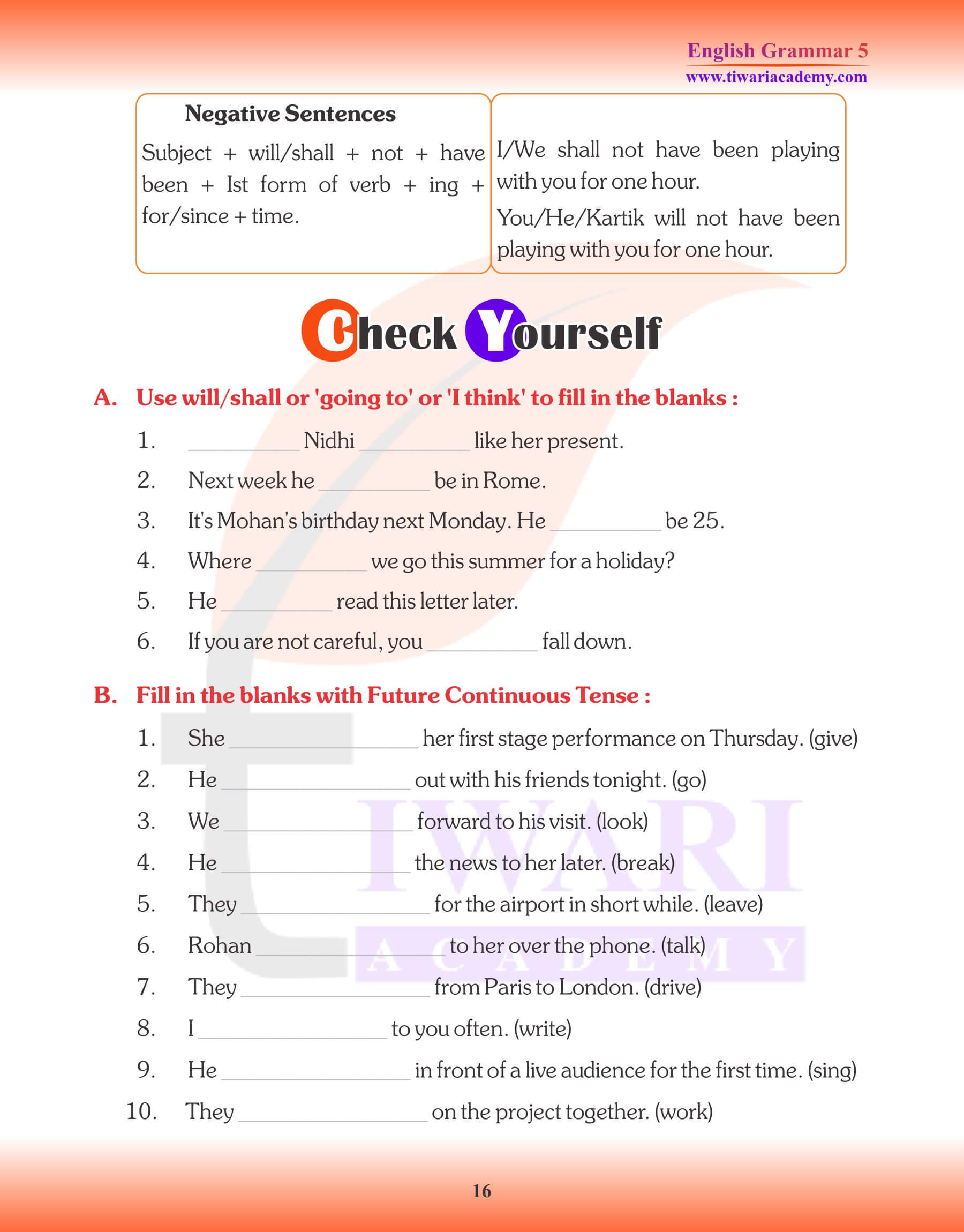 English Grammar Tense QA