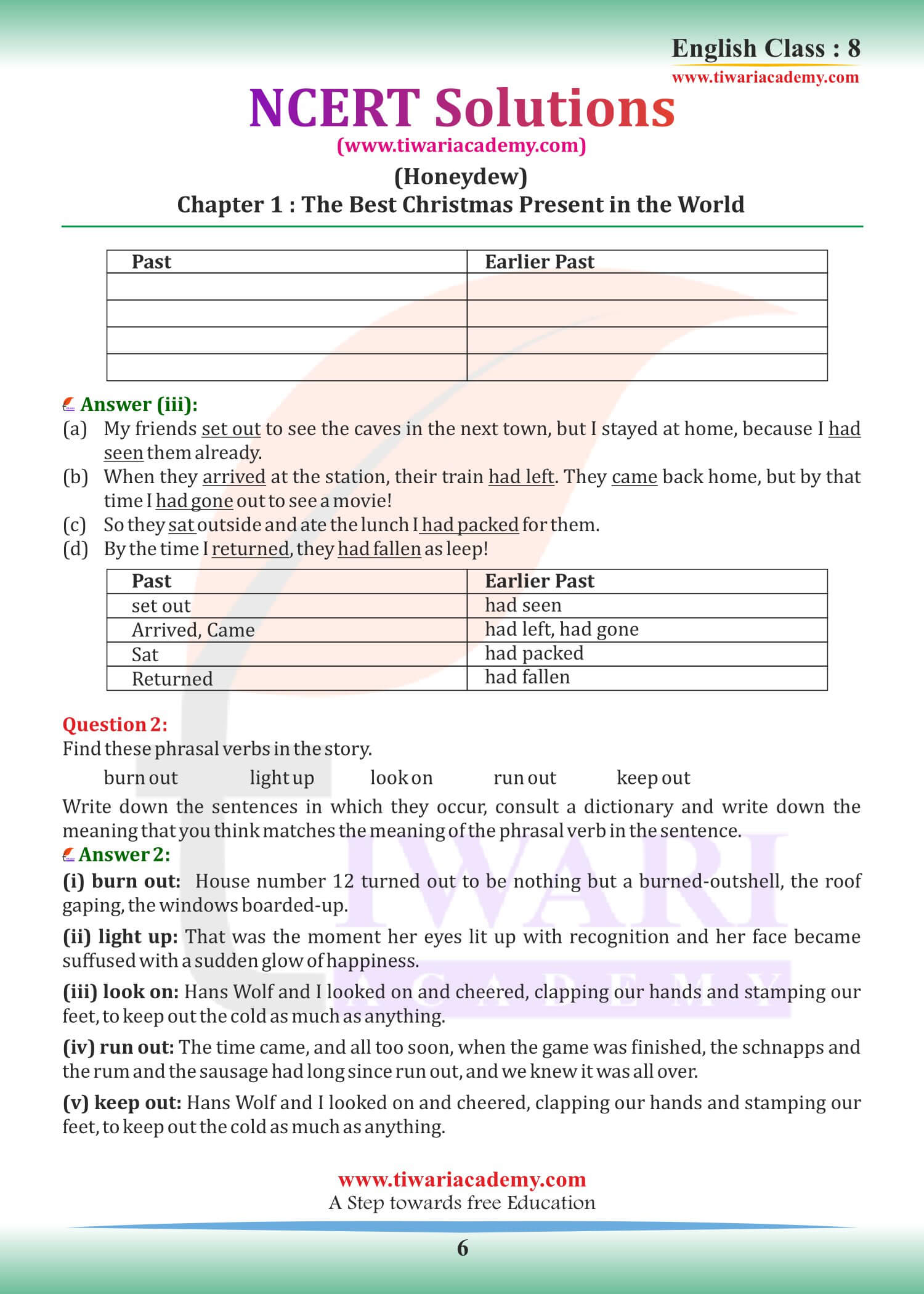 Class 8 English Chapter 1