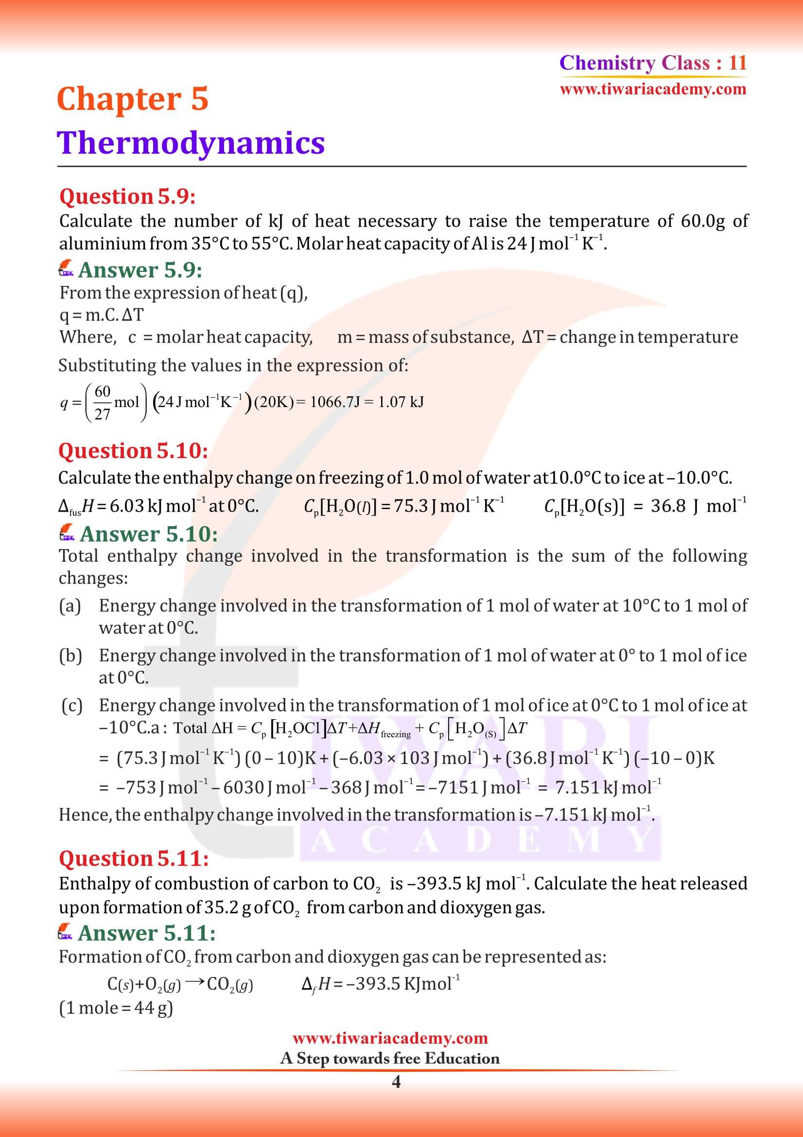 Class 11 Chemistry Chapter 5