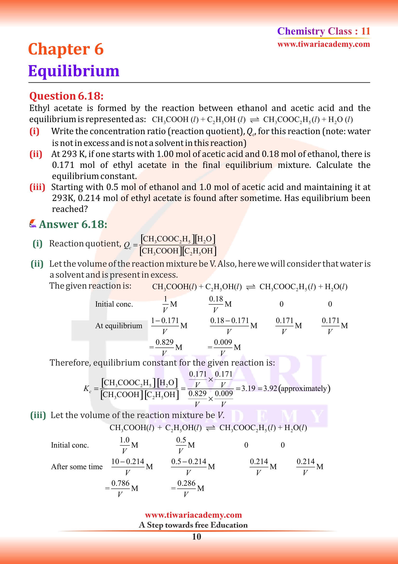 Class 11 Chemistry Chapter 6