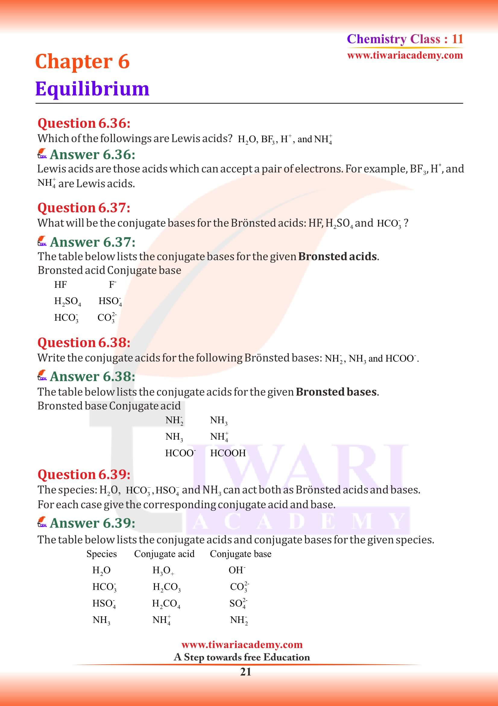 Class 11 Chemistry Chapter 6 QA