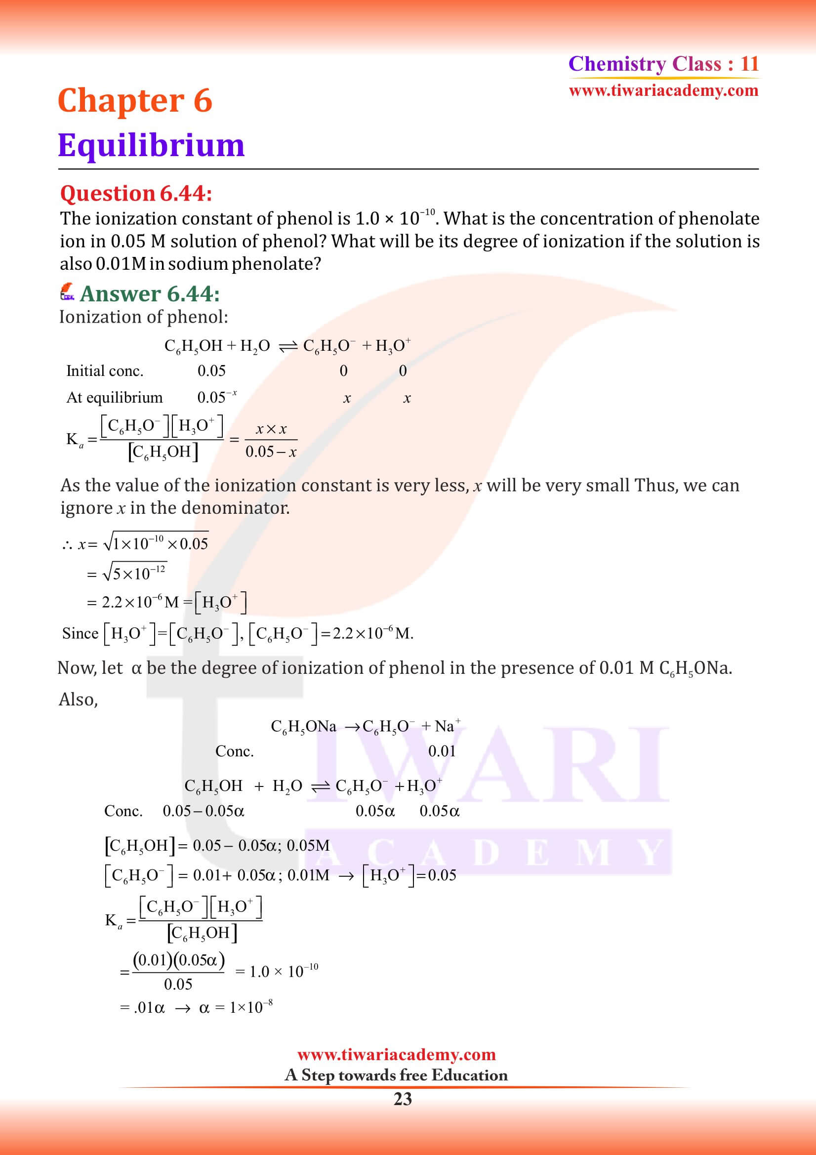 Class 11 Chemistry Chapter 6 Intext answers