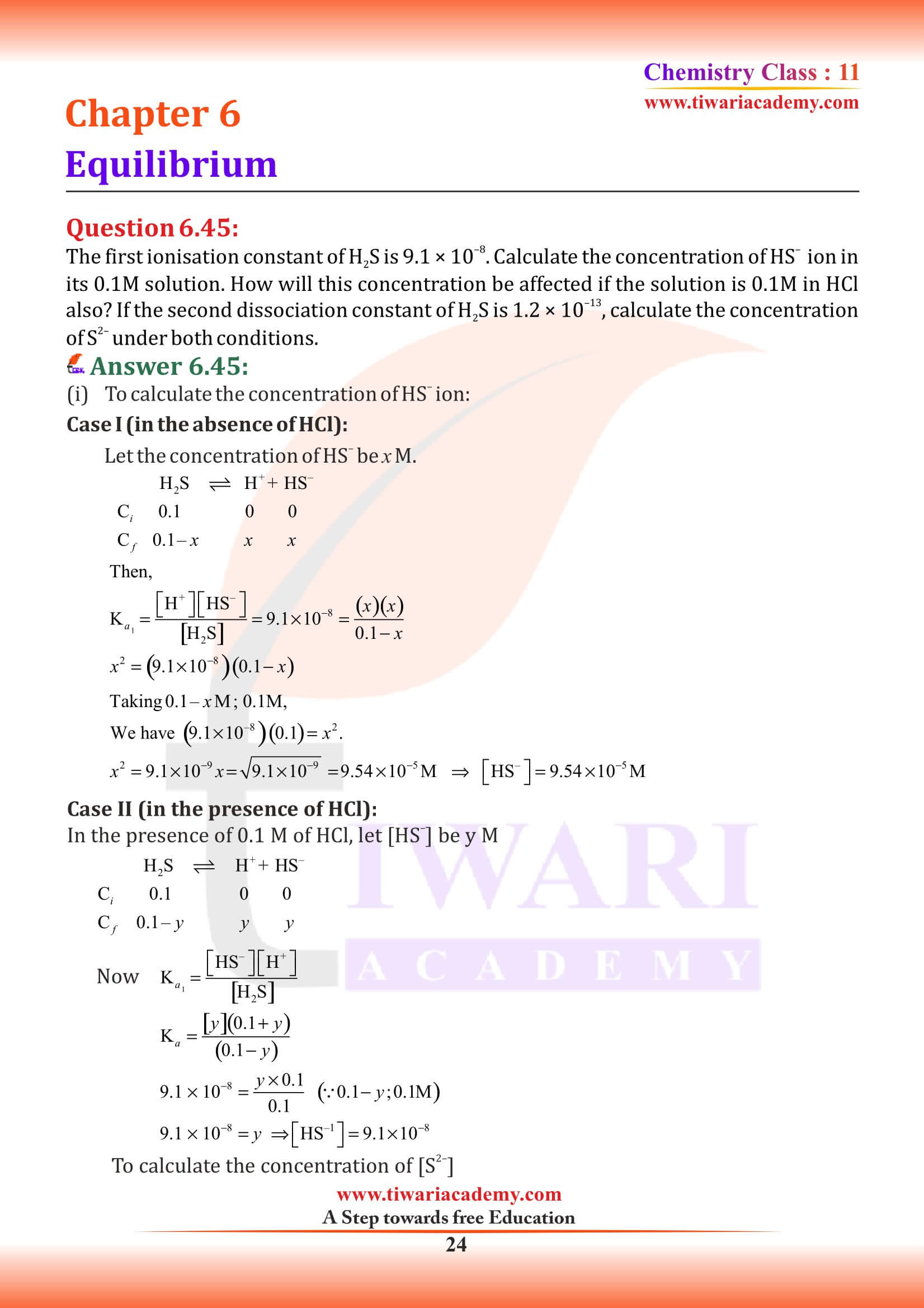 Class 11 Chemistry Chapter 6 For new session
