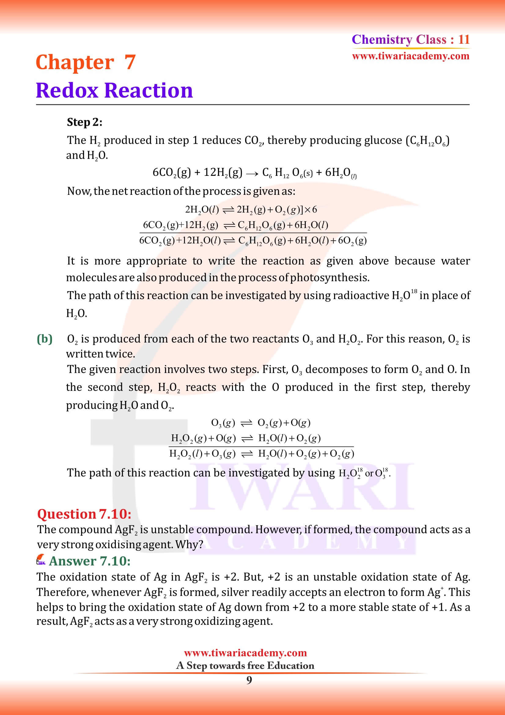 NCERT Solutions for Class 11 Chemistry Chapter 7 free
