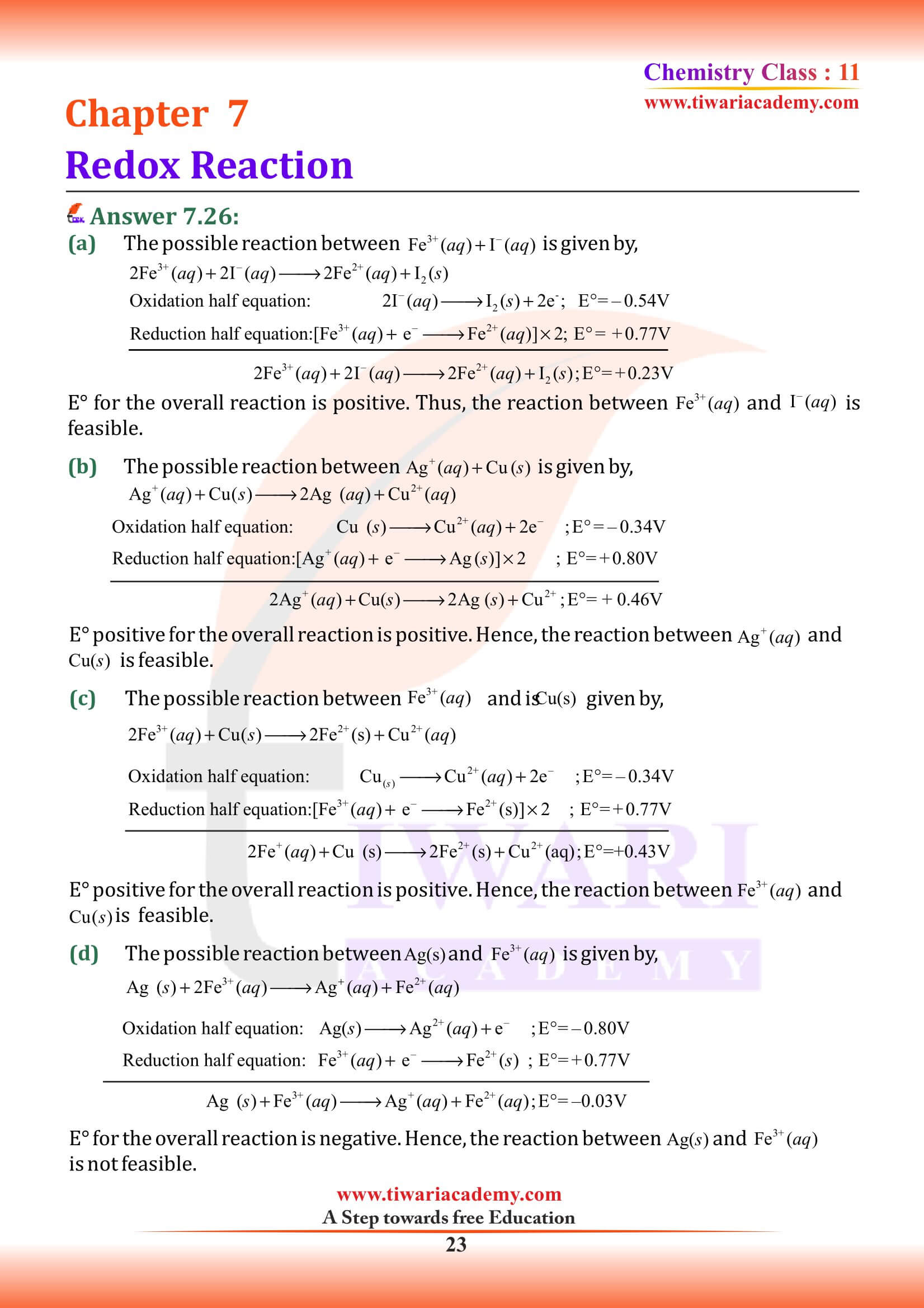 Class 11 Chemistry Chapter 7 Revised