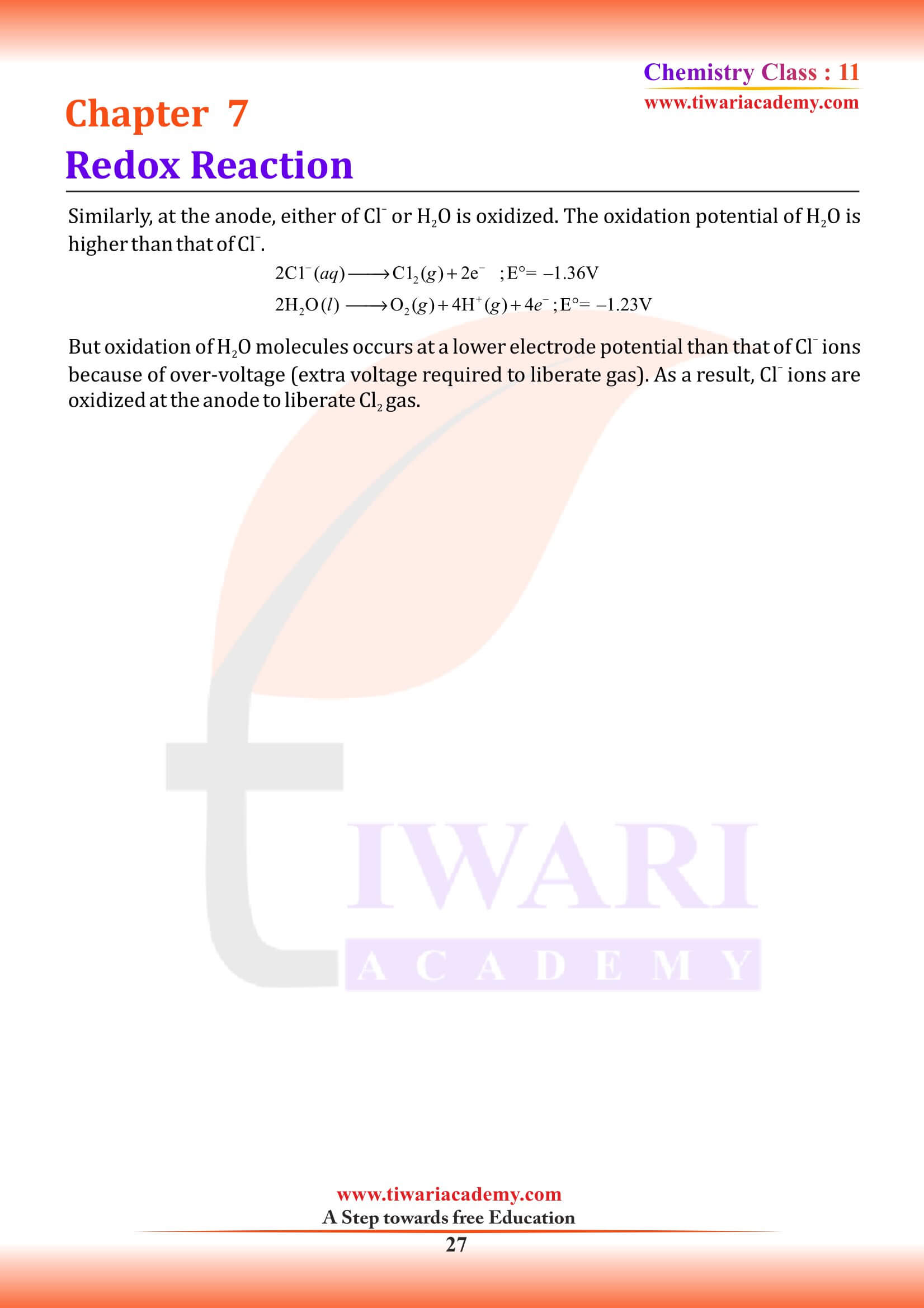 Class 11th Chemistry Chapter 7