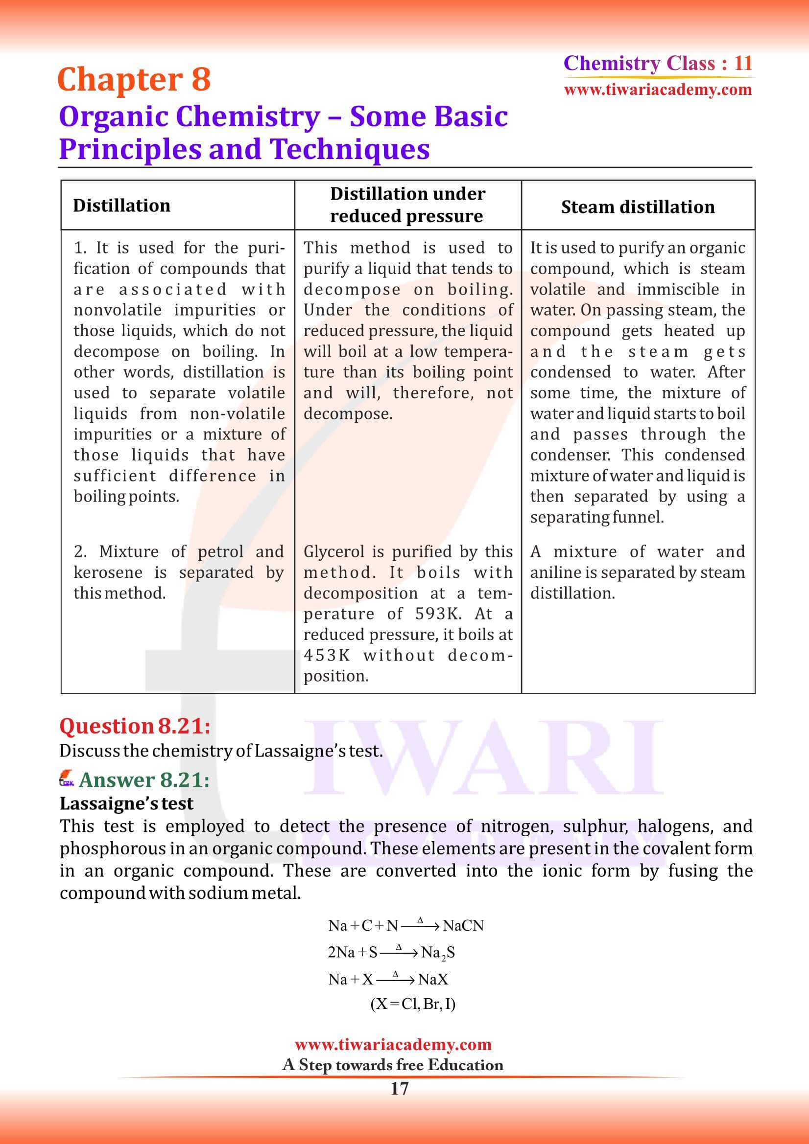 Class 11 Chemistry Chapter 8 in English free