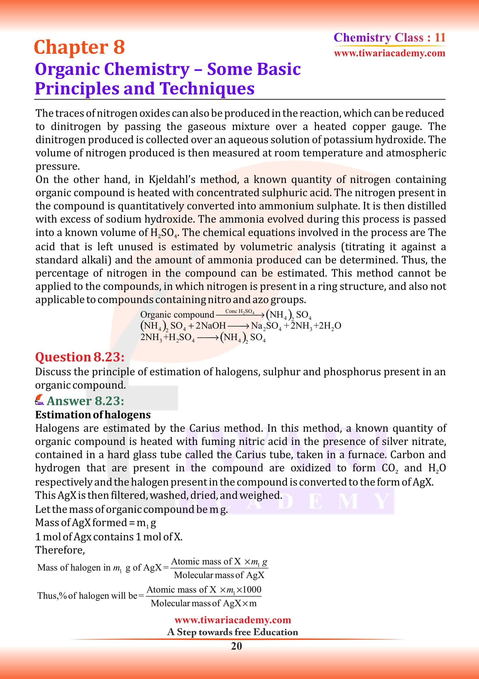 Class 11 Chemistry Chapter 8 guide