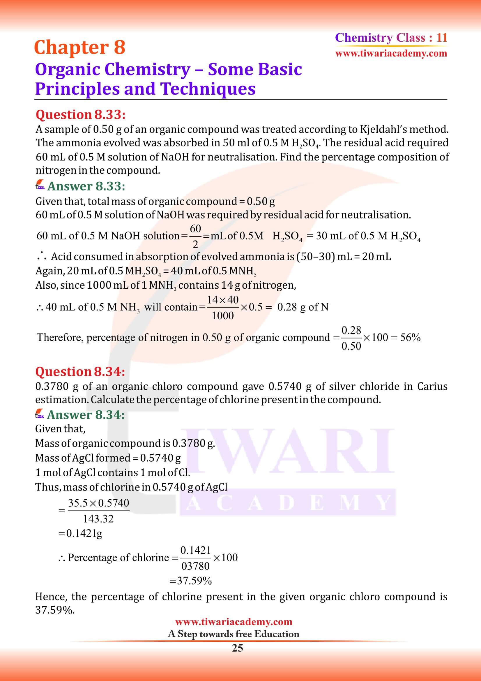 Class 11 Chemistry Chapter 8 NCERT QA