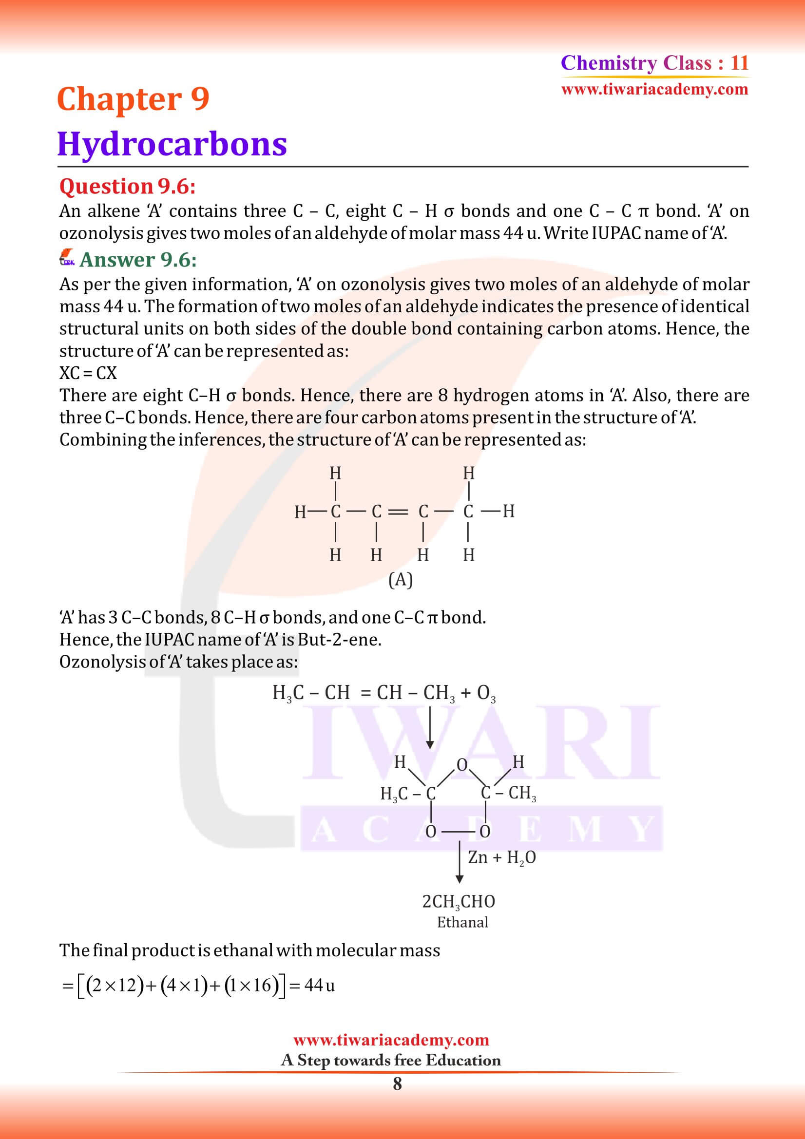 NCERT Solutions for Class 11 Chemistry Chapter 9 modified for new session