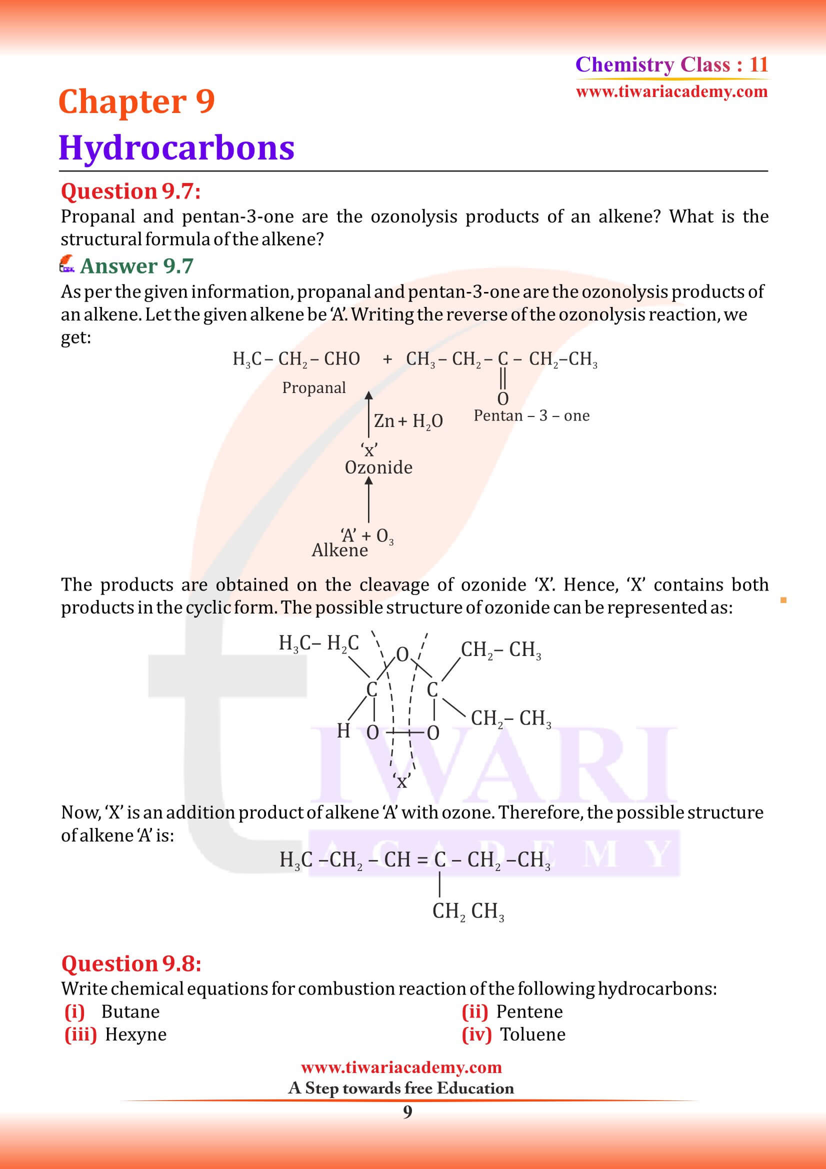 NCERT Class 11 Chemistry Chapter 9