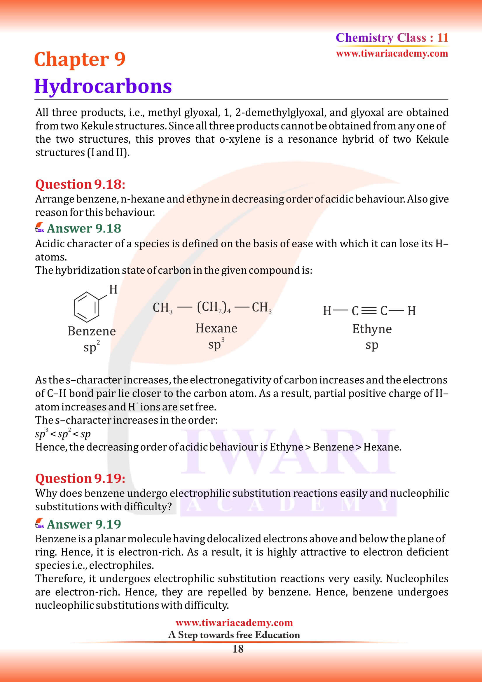 Class 11 Chemistry Chapter 9 NCERT solutions