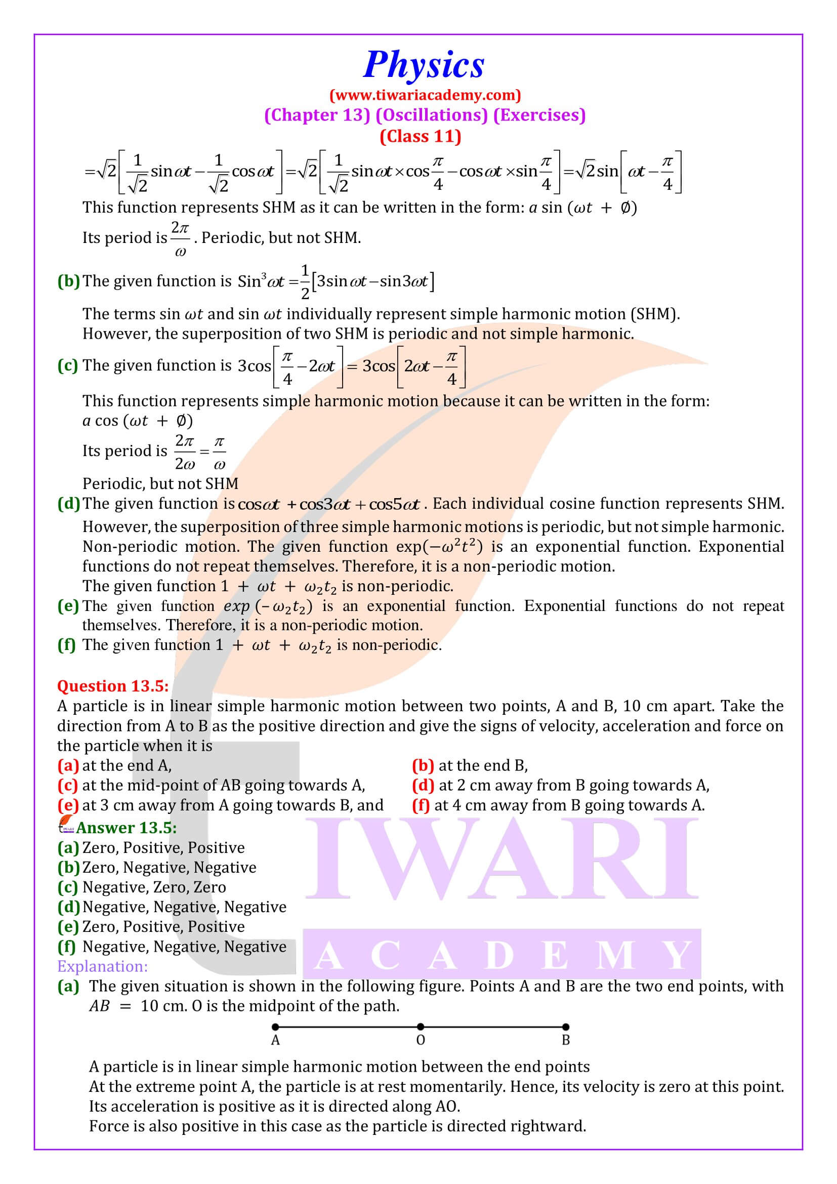 NCERT Solutions for Class 11 Physics Chapter 13