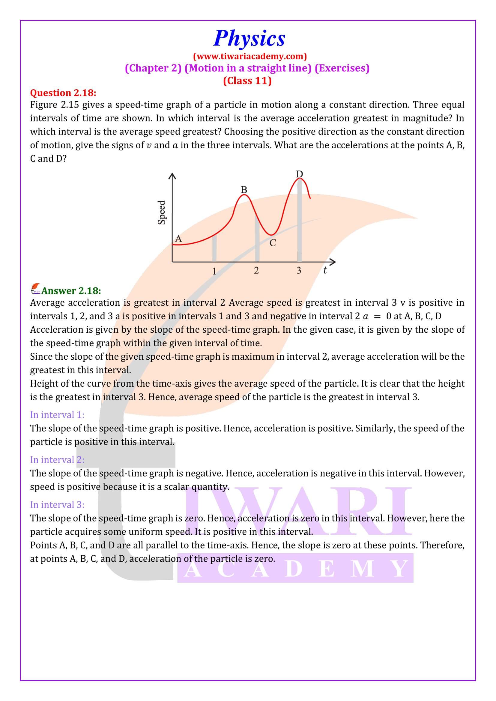 Class 11 Physics Chapter 2