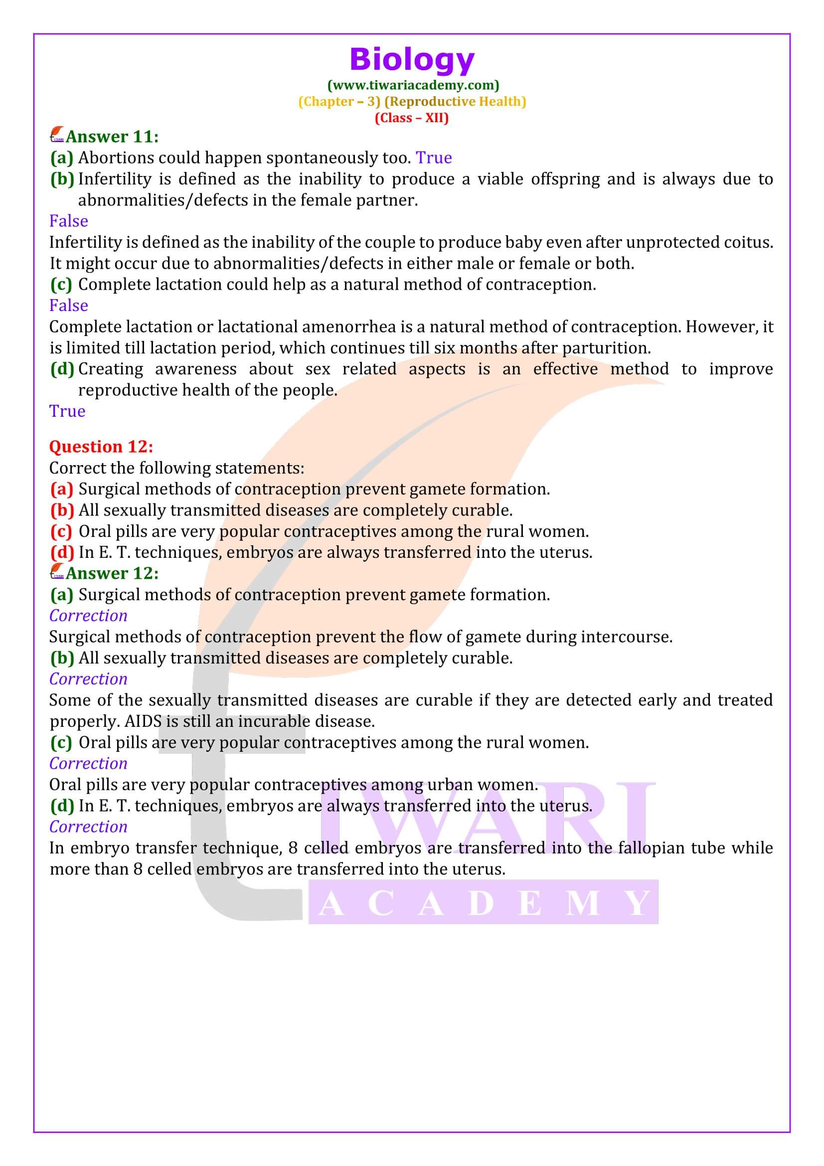 Class 12 Biology Chapter 3