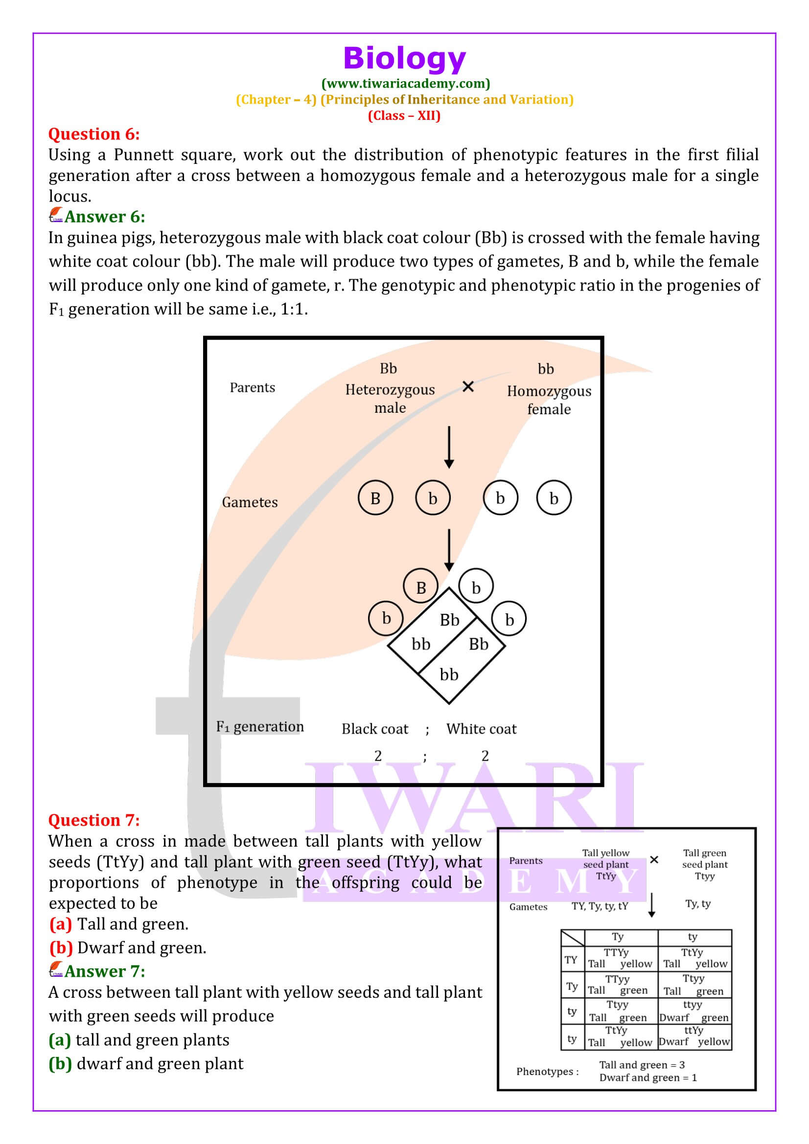 NCERT Solutions for Class 12 Biology Chapter 4 for new session
