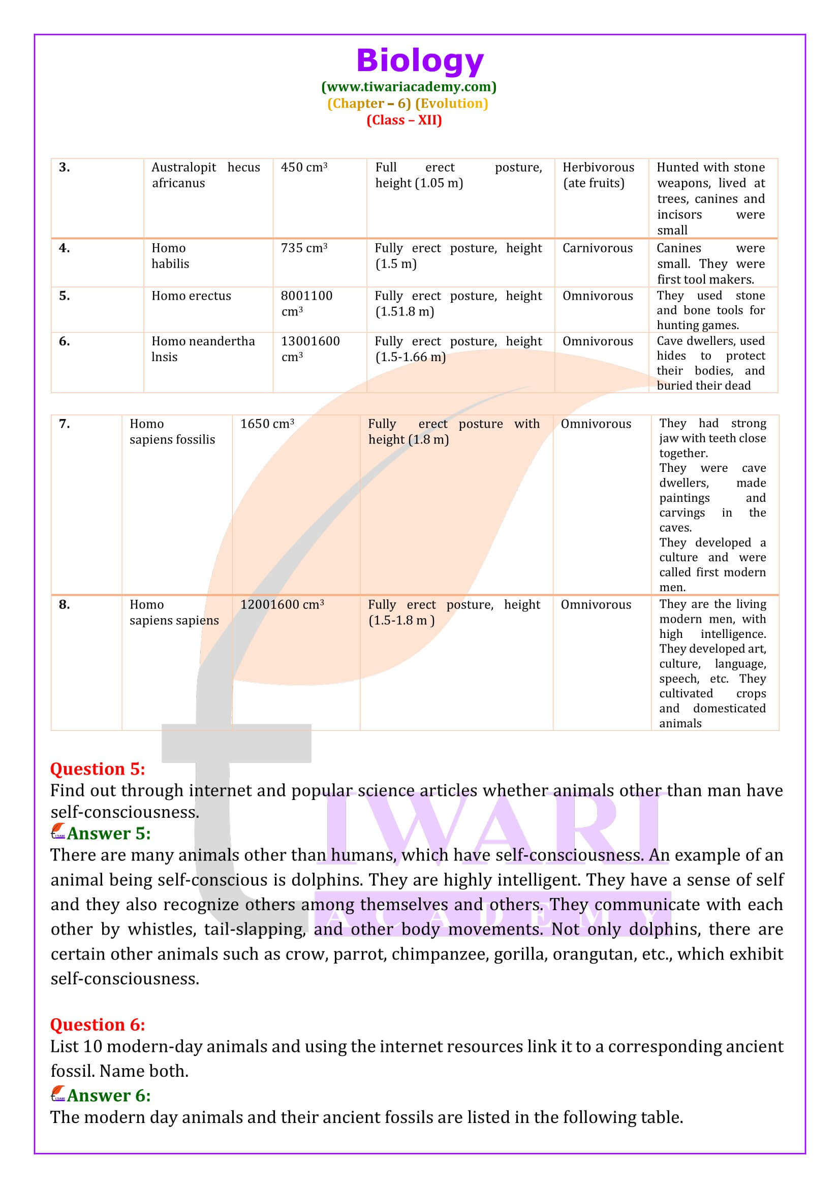 NCERT Solutions for Class 12 Biology Chapter 6