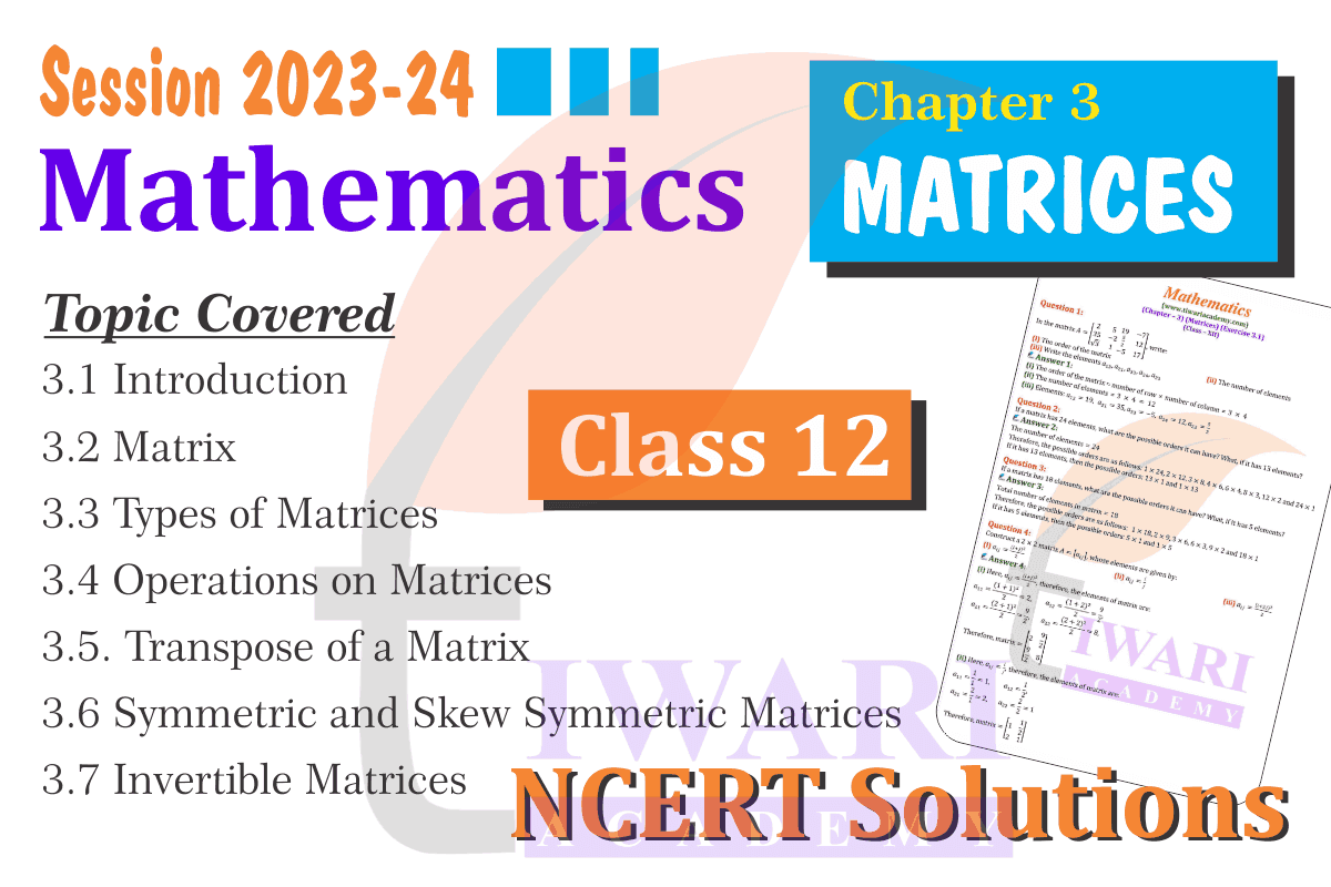 Class 12 Maths Chapter 3