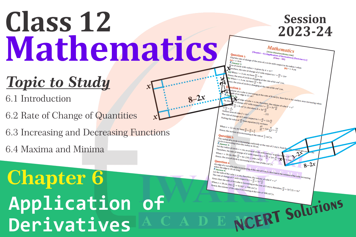 class 12 Maths chapter 6