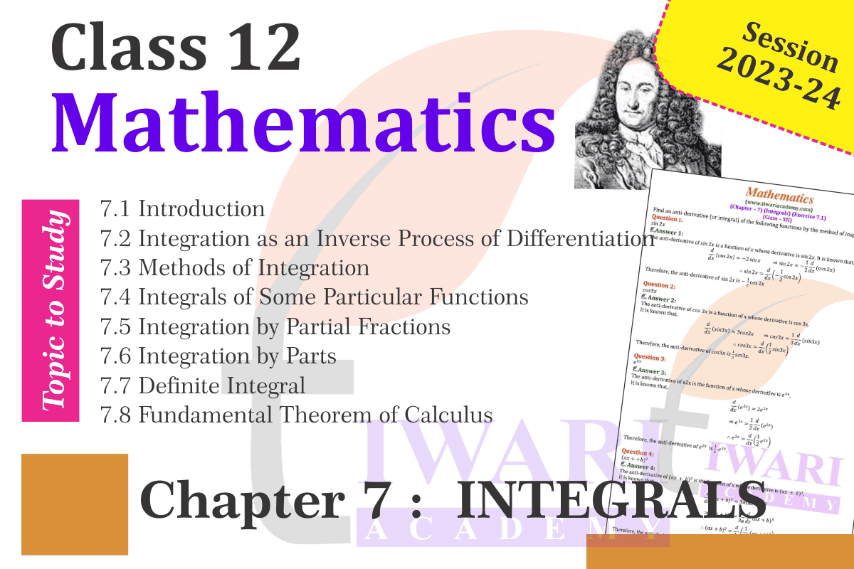 Mathematics Ncert Exemplar class 12th, Chapter Integrals