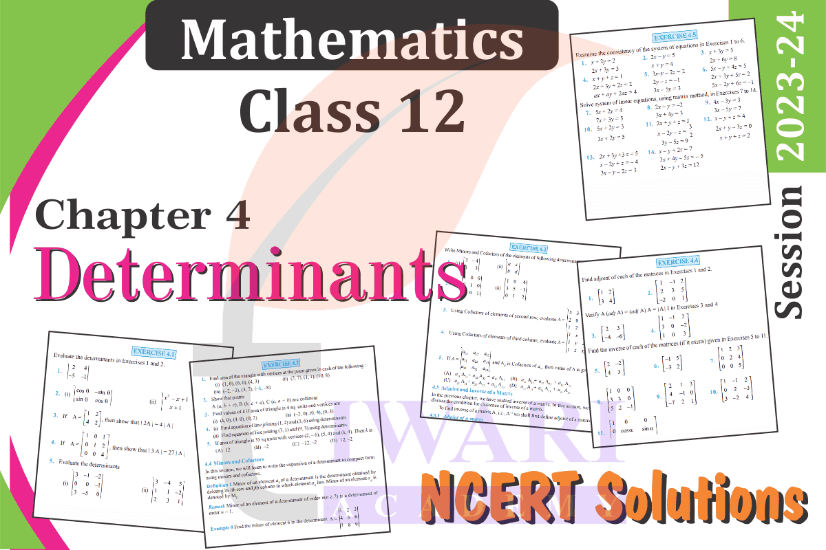 class 12 Maths chapter 4 Determinants
