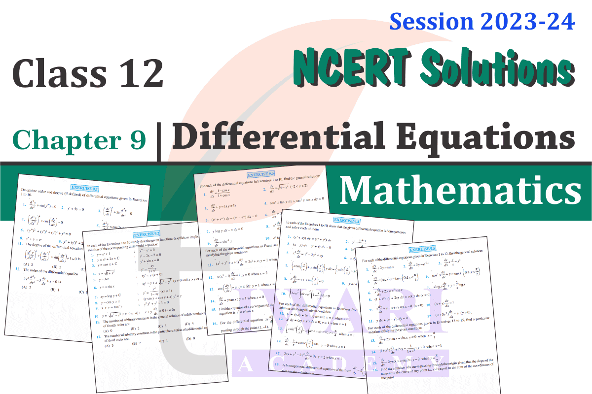 Class 12 Maths Chapter 9 Differential Equations