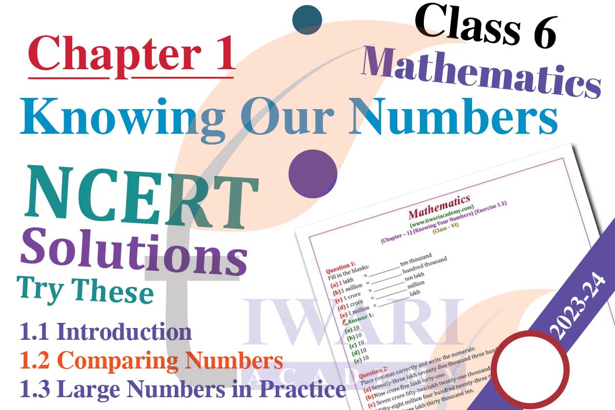 Class 6 Maths Chapter 1 Knowing Our Numbers