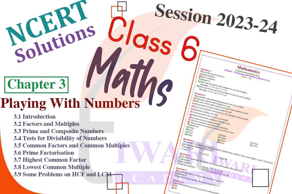 Class 6 Maths Chapter 3