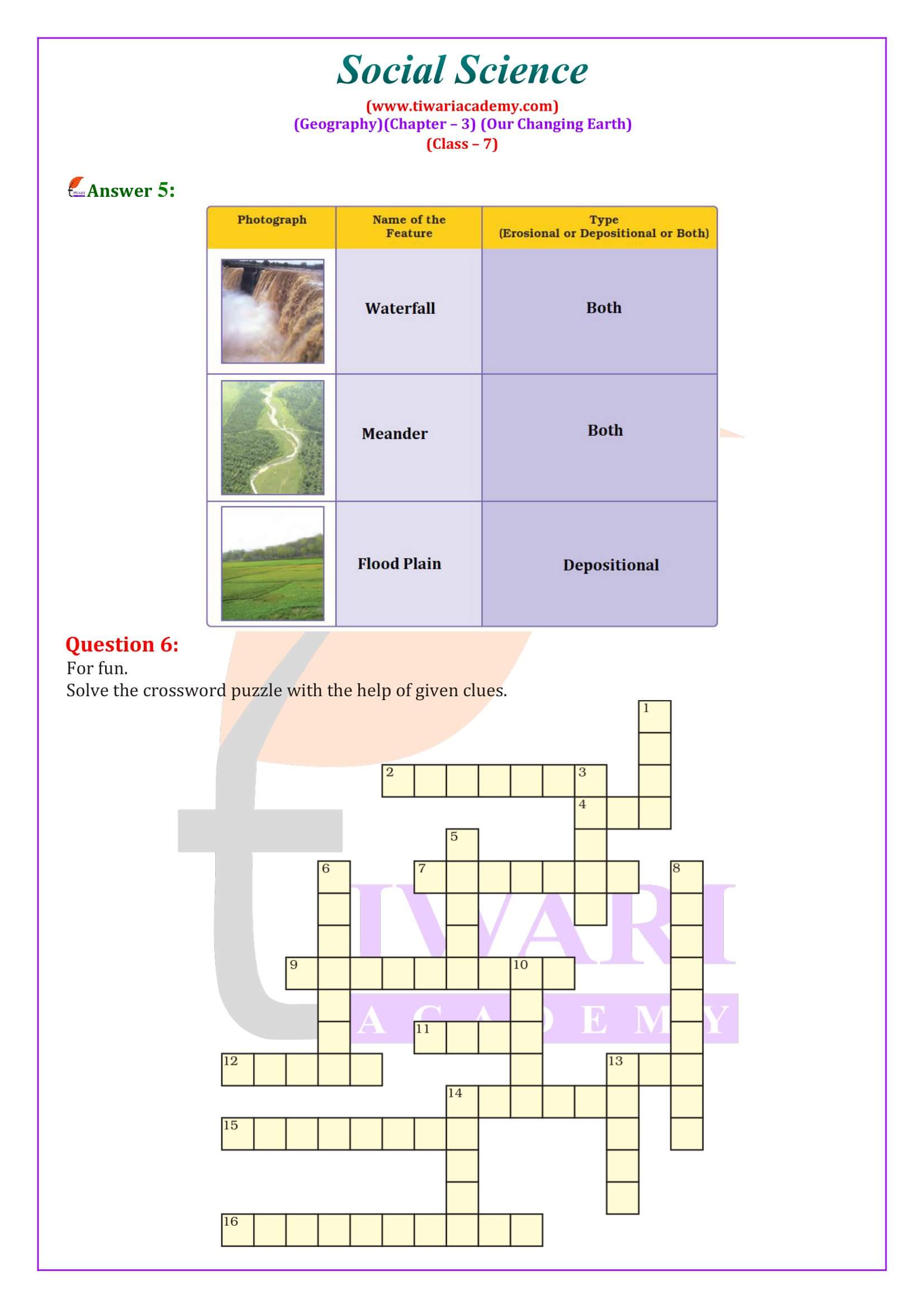 NCERT Solutions for Class 7 Geography Chapter 3