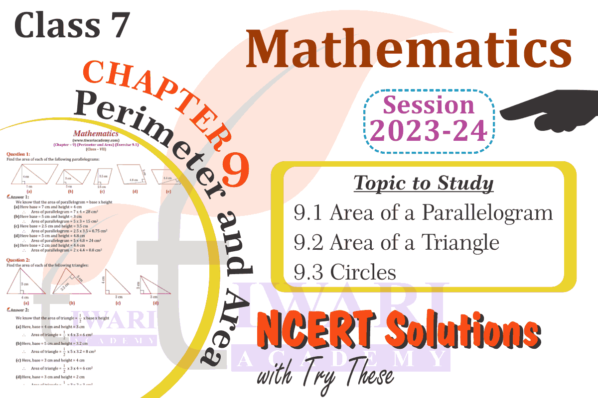 Class 7 Maths Chapter 9 Perimeter and Area
