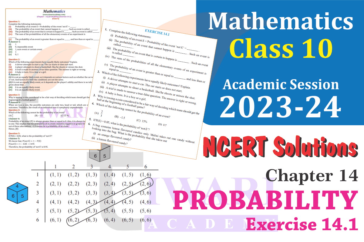 Class 10 Maths Chapter 14 Exercise 14.1