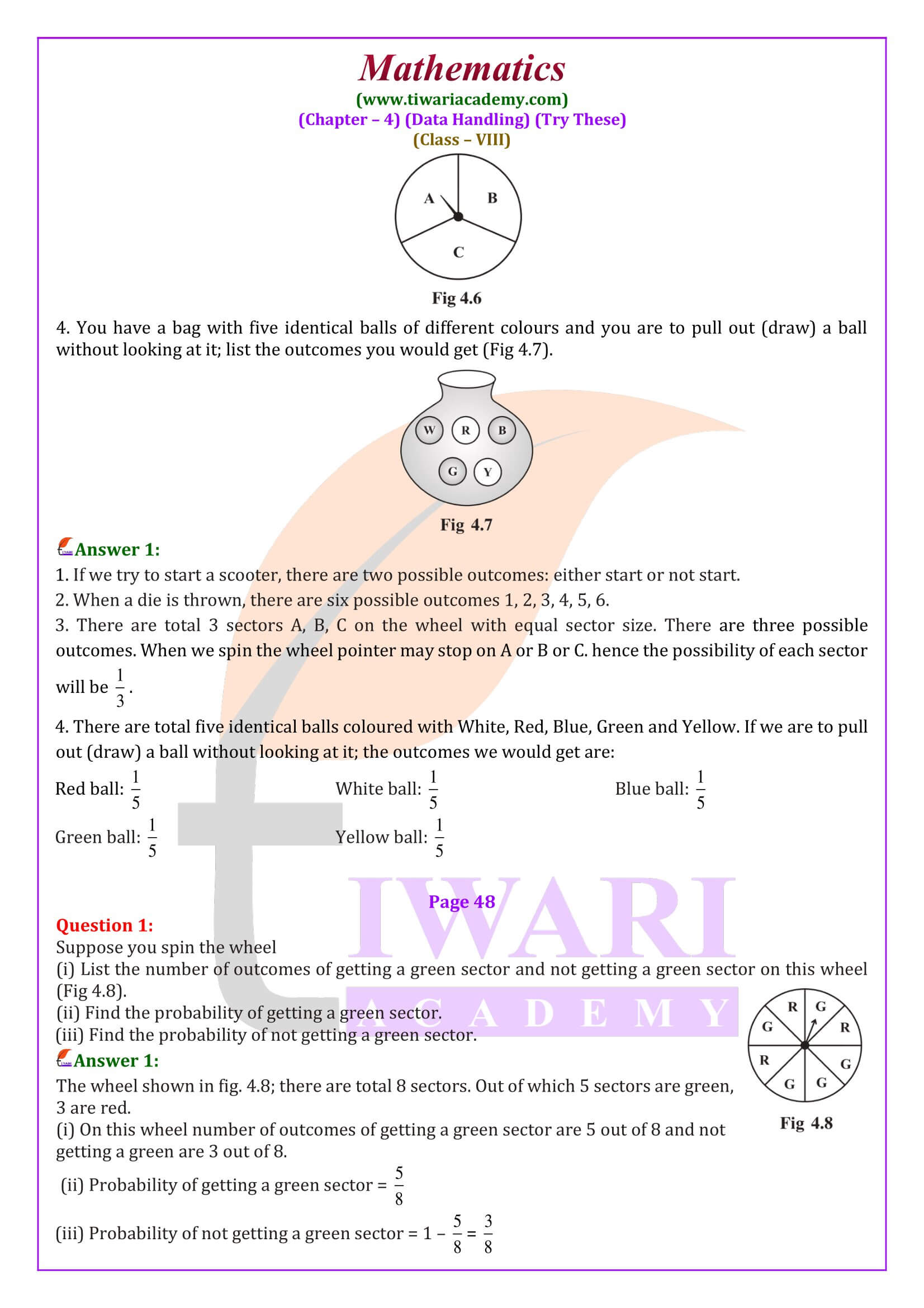 Class 8 Maths Chapter 4 Try These Answers