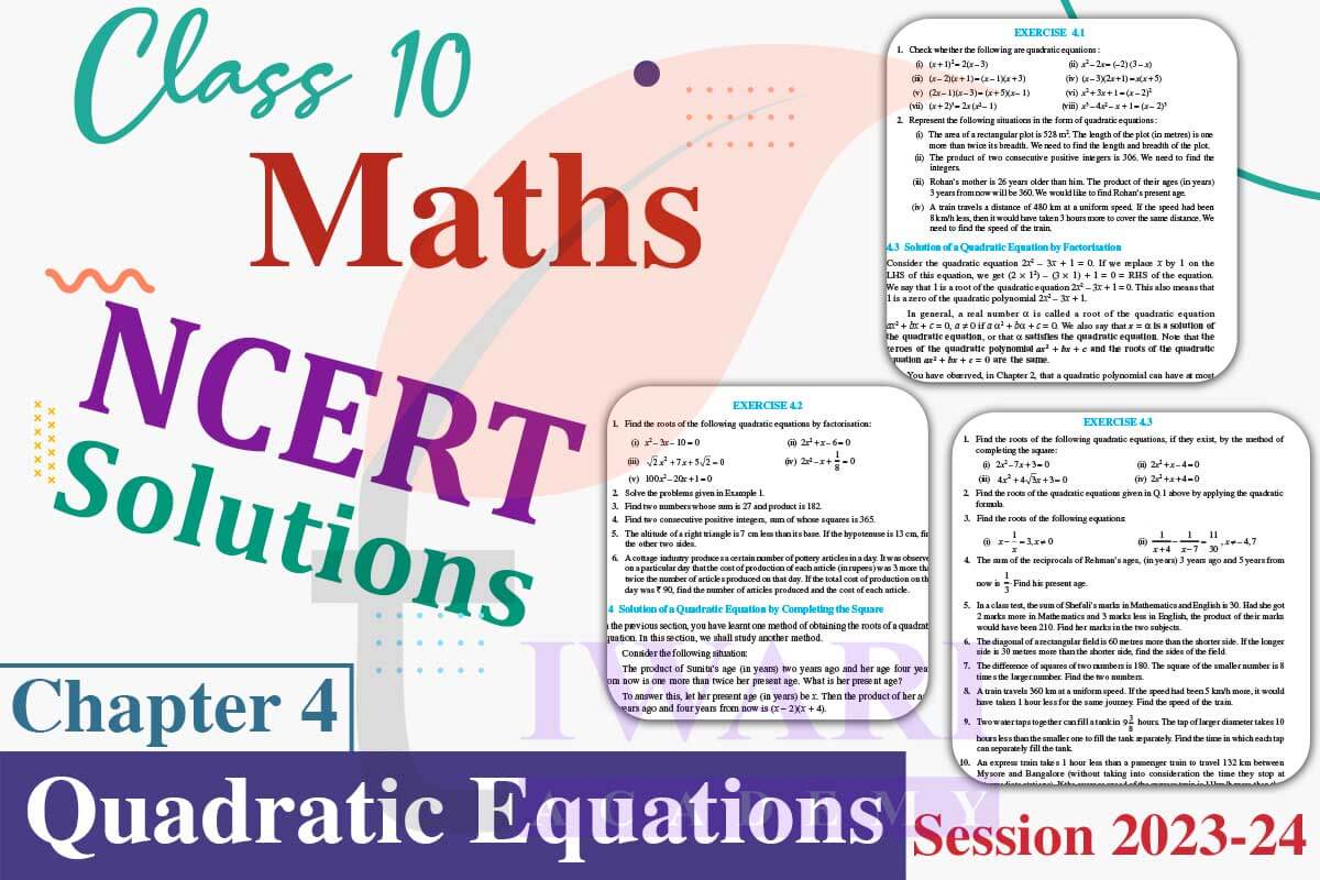 Class 10 Maths Chapter 4 Quadratic Equations