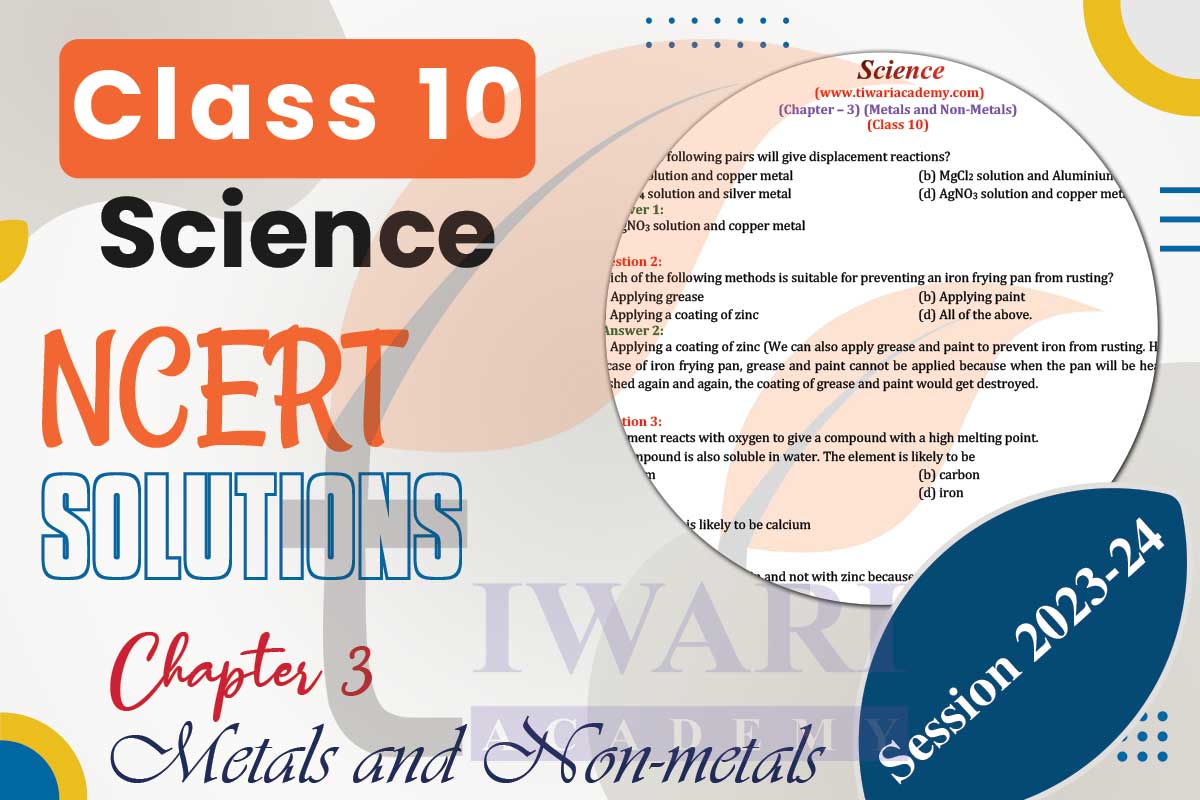 Class 10 Science Chapter 3 Solutions