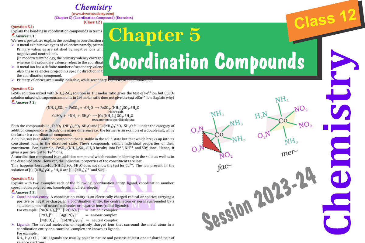 Class 12 Chemistry Chapter 5