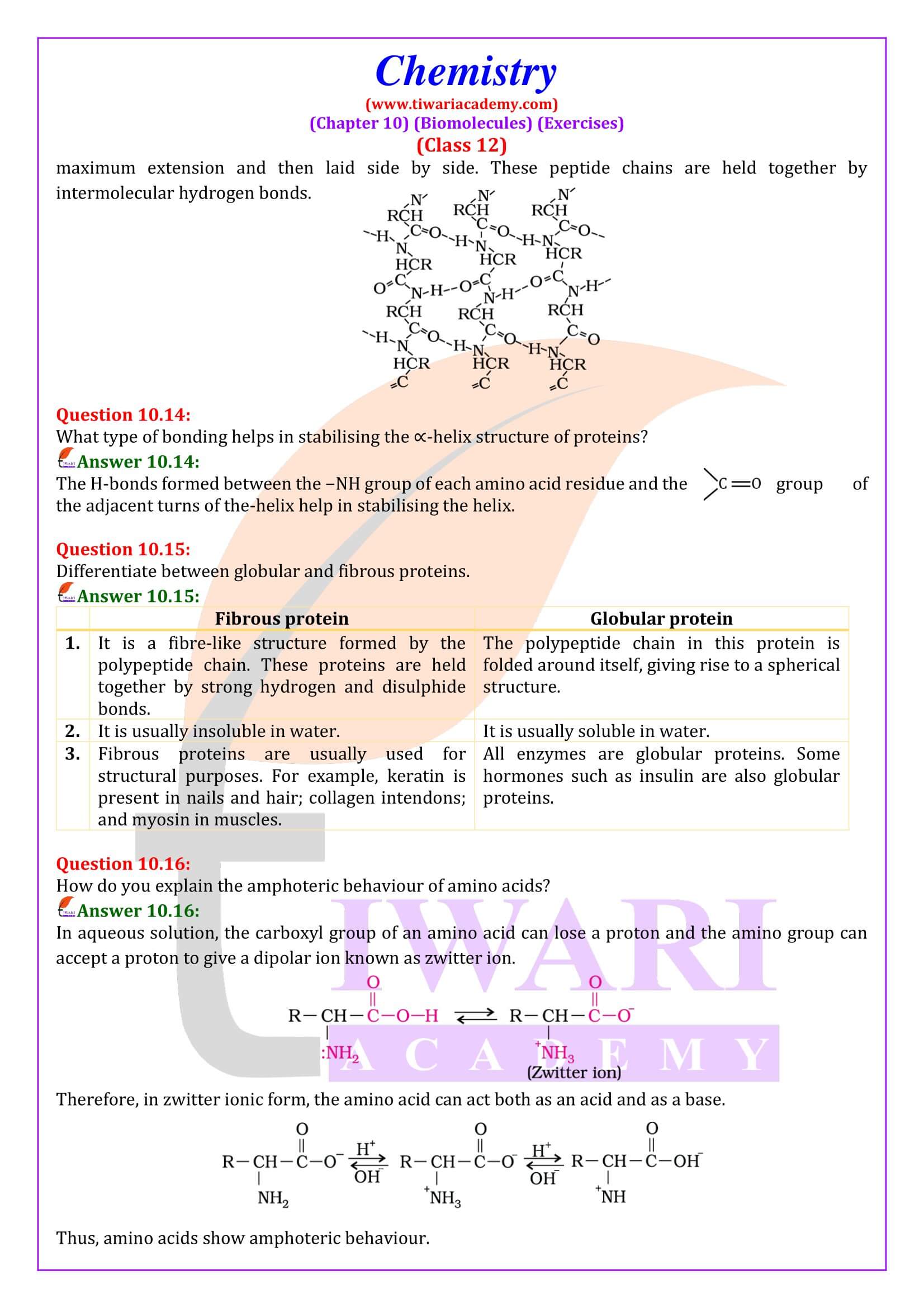 Class 12 Chemistry Chapter 10