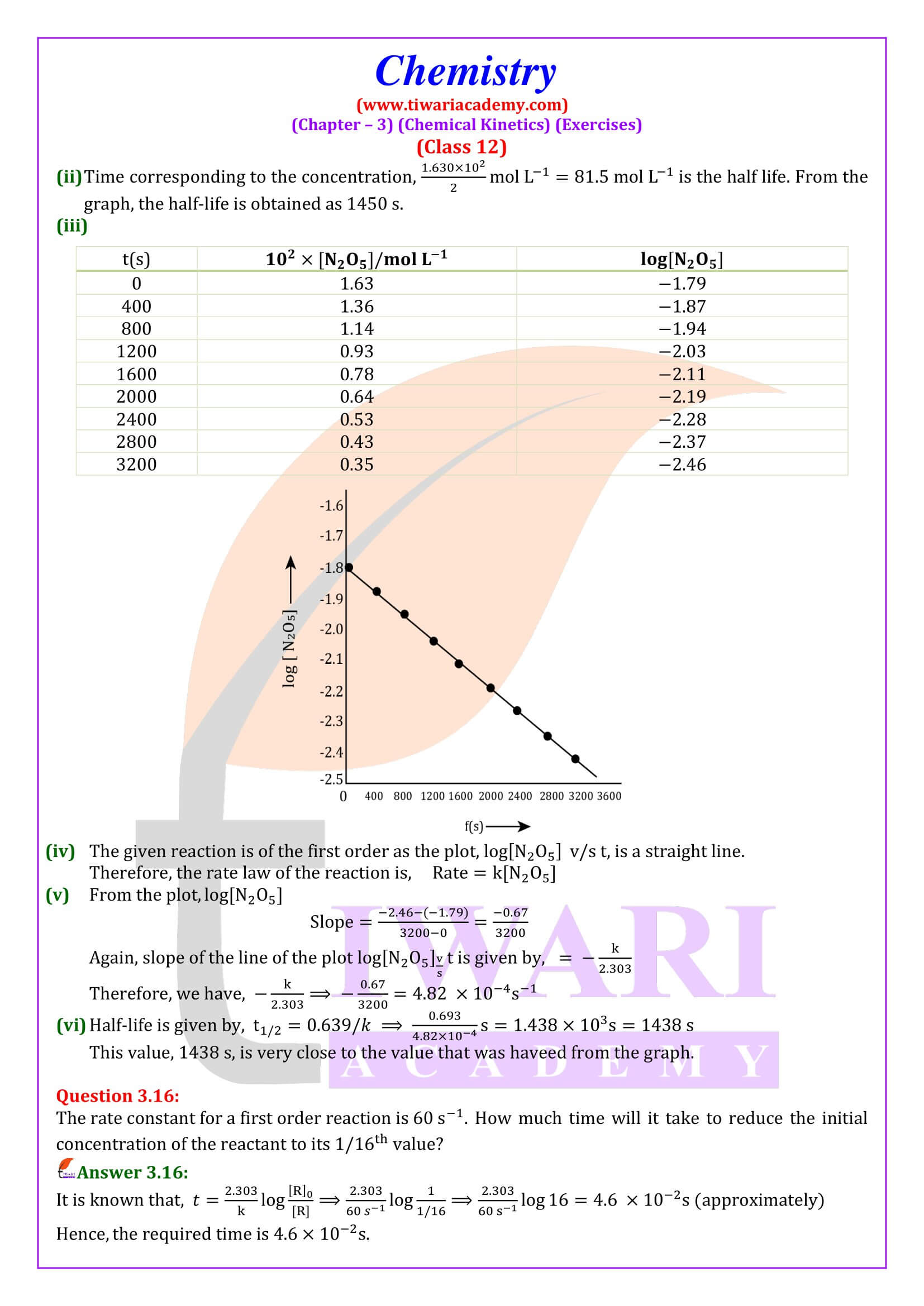 NCERT Solutions for Class 12 Chemistry Chapter 3 in english medium